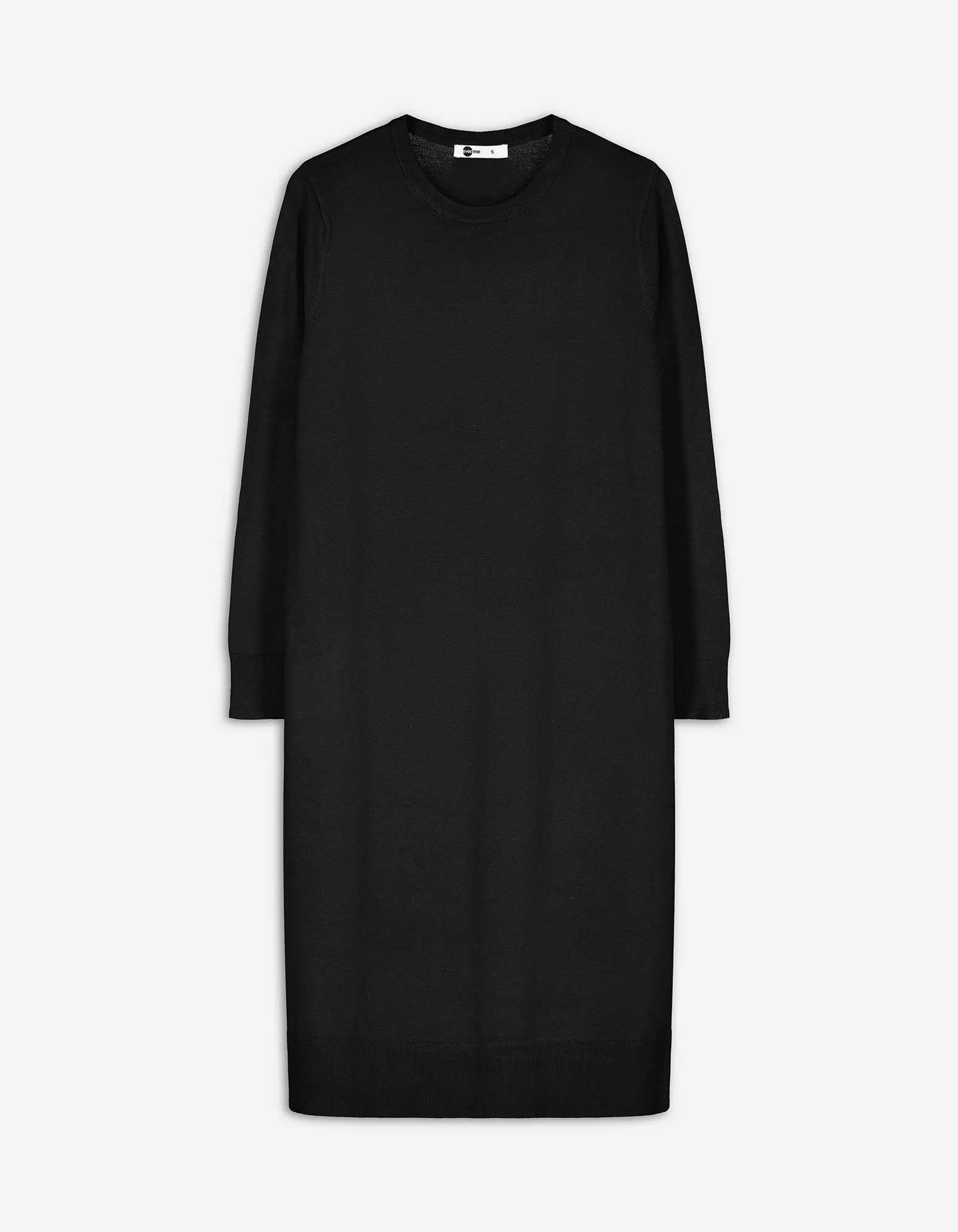 Rochie tricotată - LENZING™ ECOVERO™ - Negru