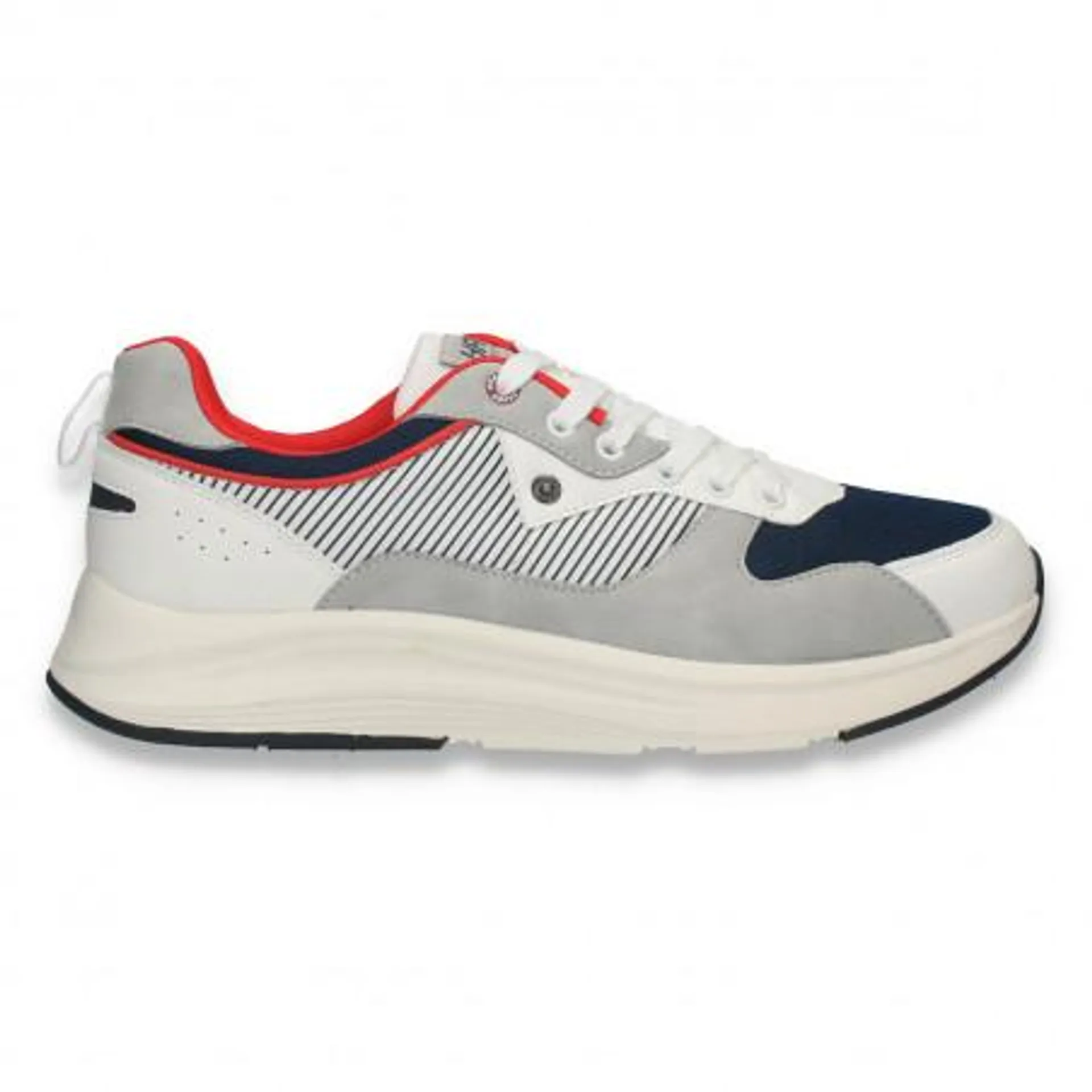 Sneakers casual pentru barbati, din material textil, gri - W1060