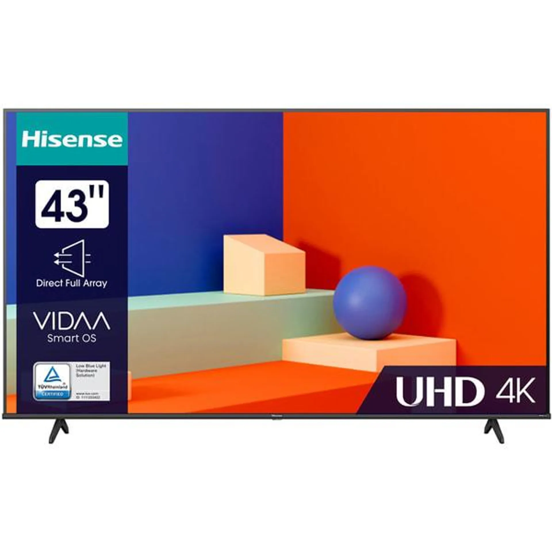 Televizor LED Smart HISENSE 43A6K, Ultra HD 4K, HDR, 108cm