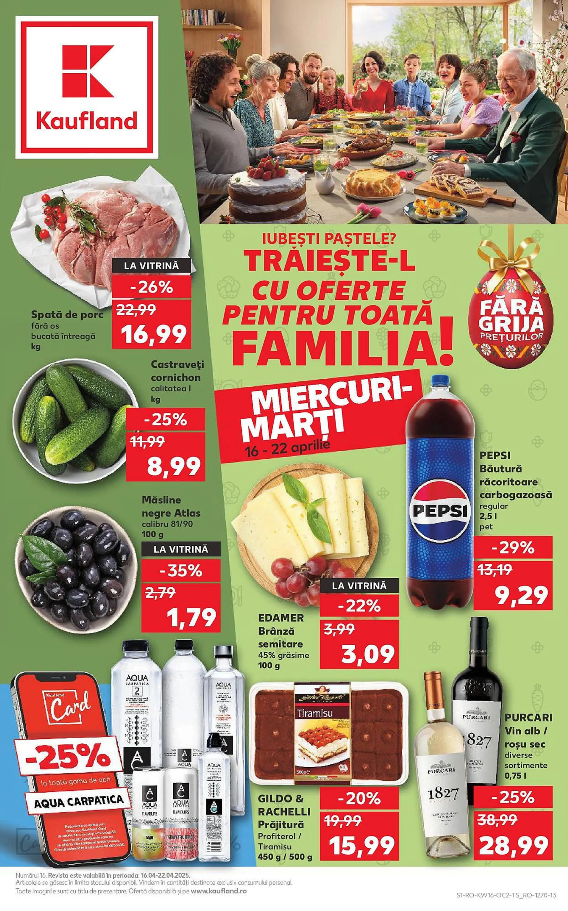 Catalog Catalog Kaufland de la 16 aprilie până la 22 aprilie 2025 - Revista Pagina 1