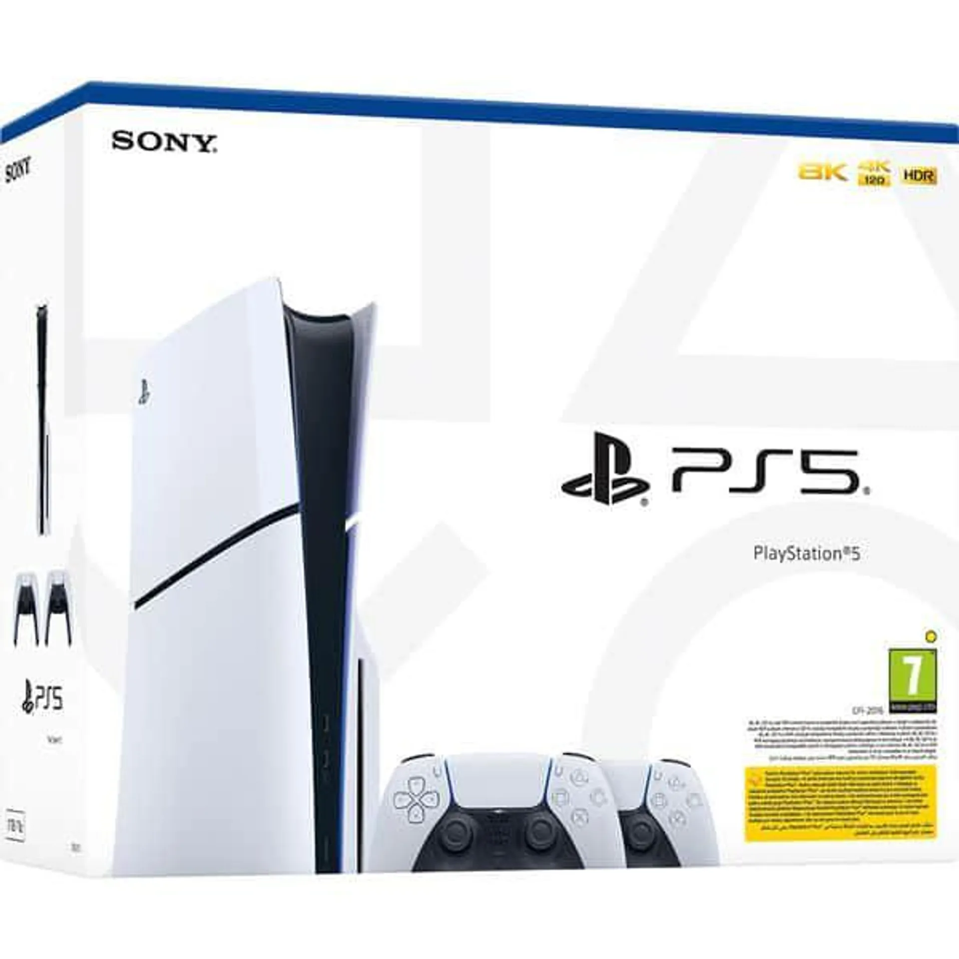 Consola PlayStation 5 Slim (PS5) 1TB, D-Chassis, White + Extra Controller Wireless PlayStation DualSense