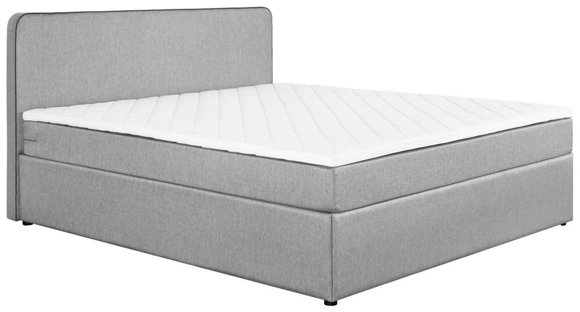 TIP BOXSPRING FĂRĂ ARCURI 180/200 cm gri deschis