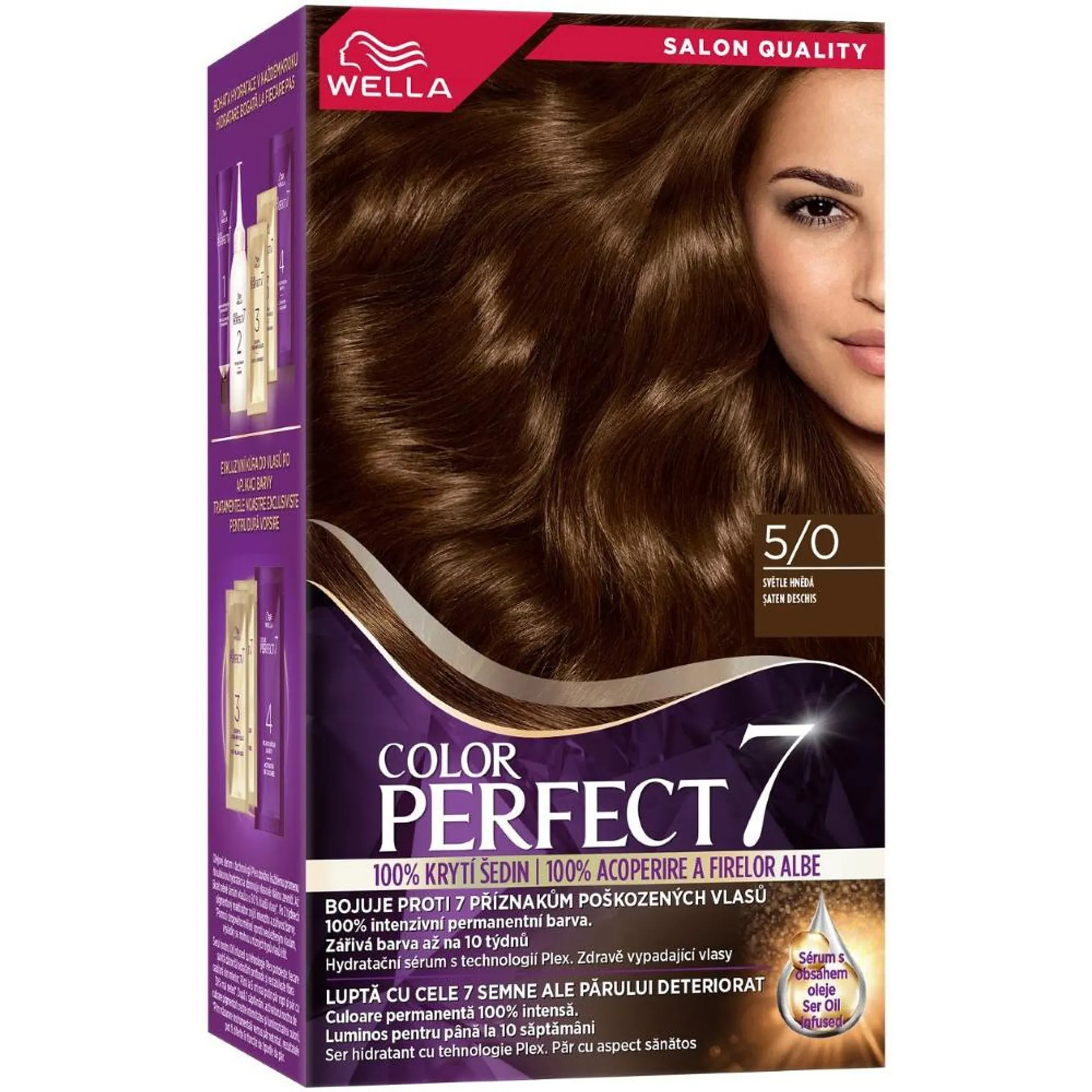 Vopsea de par permanenta Color Perfect Saten Deschis 5/0, 135ml