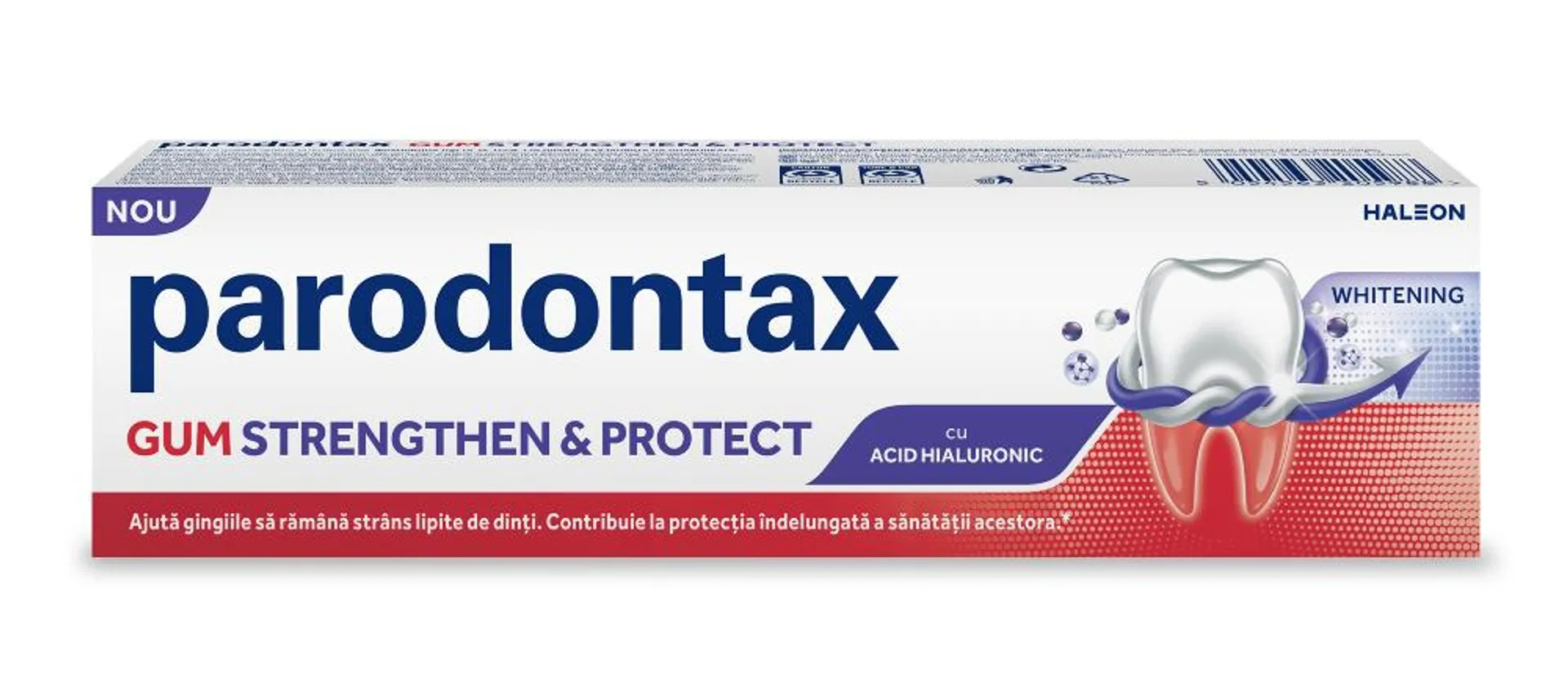 Pasta de dinti cu acid hialuronic Parodontax Gum Stregthen & Protect Whitening, 75 ml