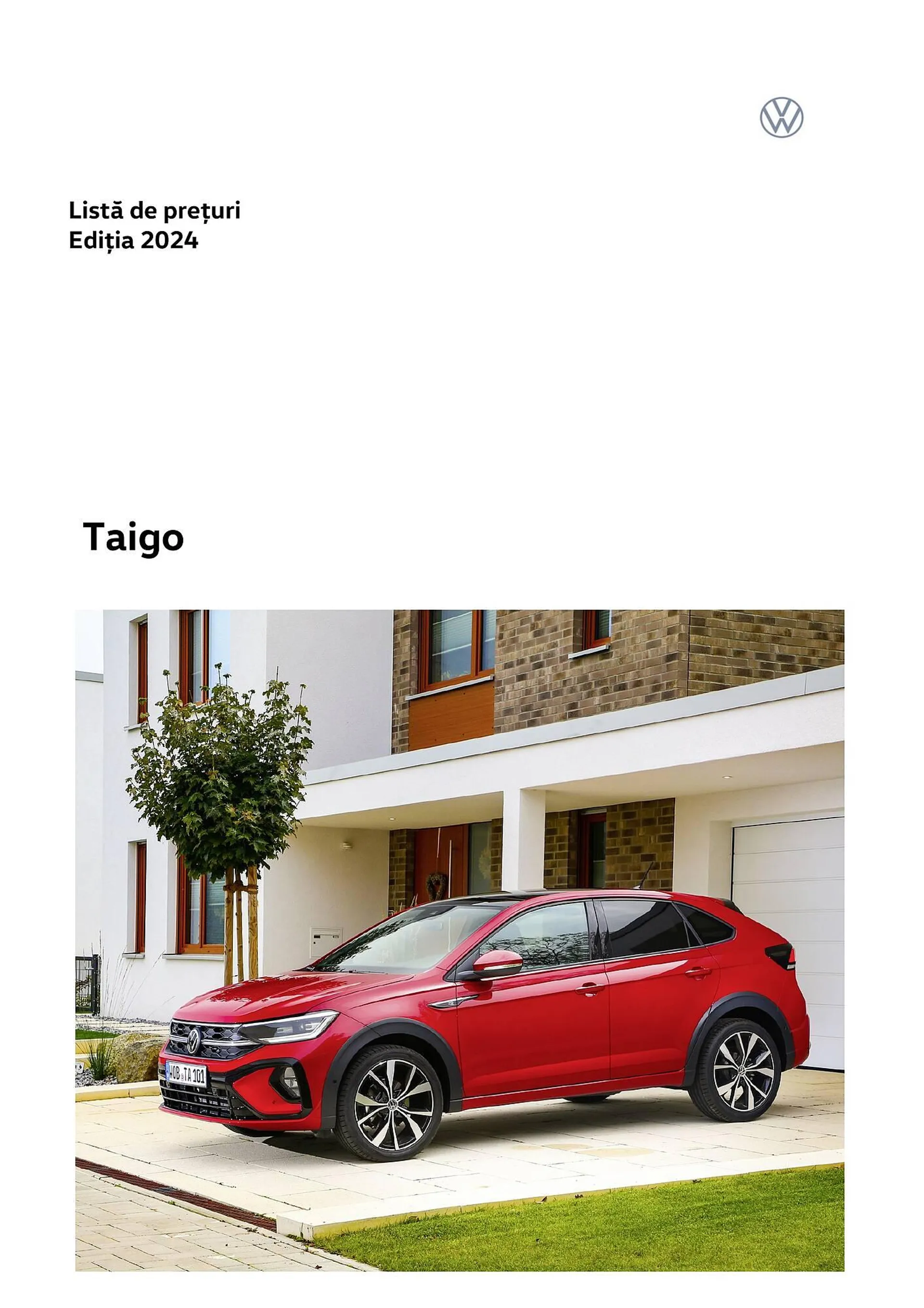 Catalog Сatalog Volkswagen Taigo de la 8 iulie până la 31 decembrie 2024 - Revista Pagina 1