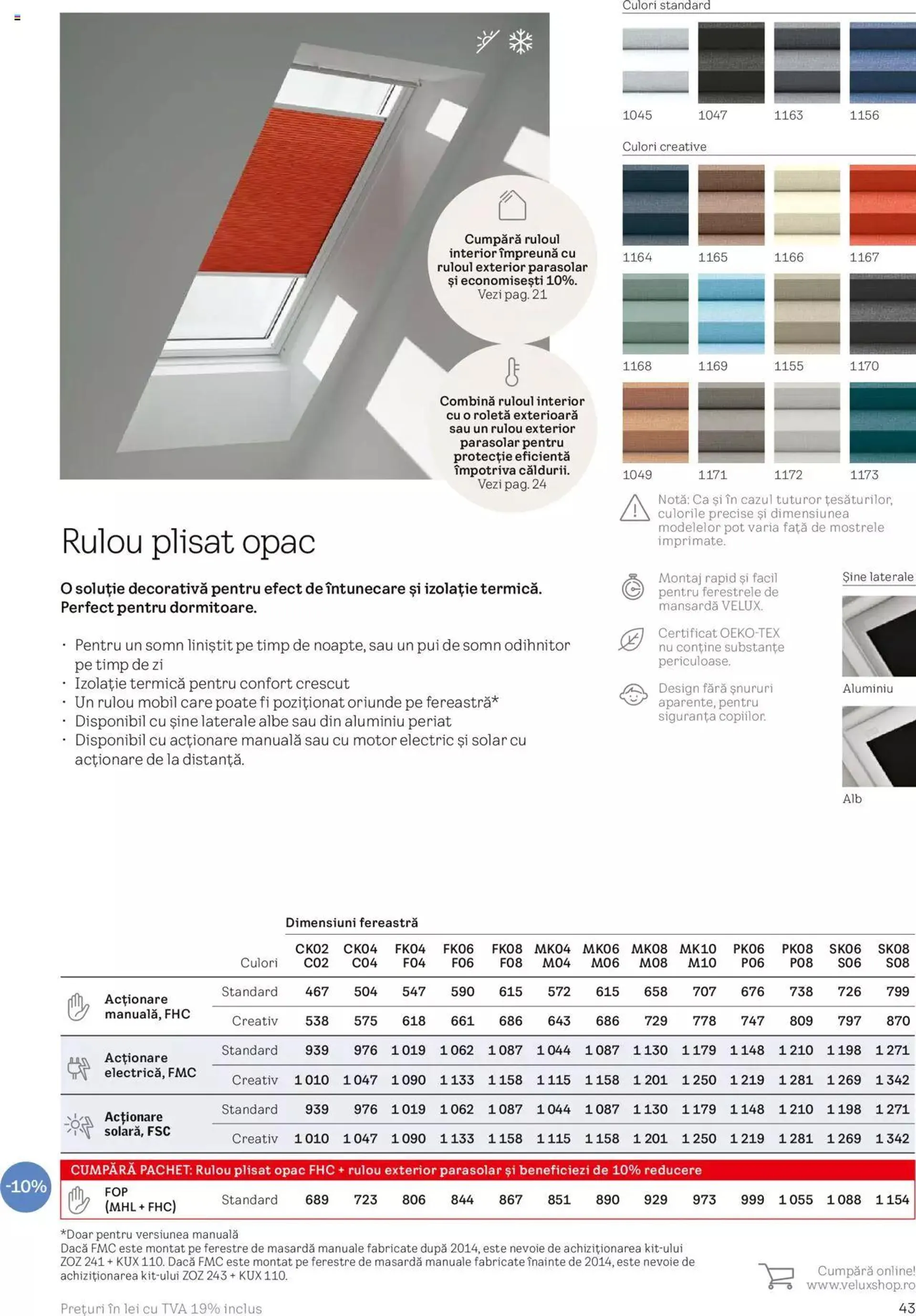 Catalog Velux catalog - Rulouri şi rolete de la 19 martie până la 31 decembrie 2024 - Revista Pagina 43