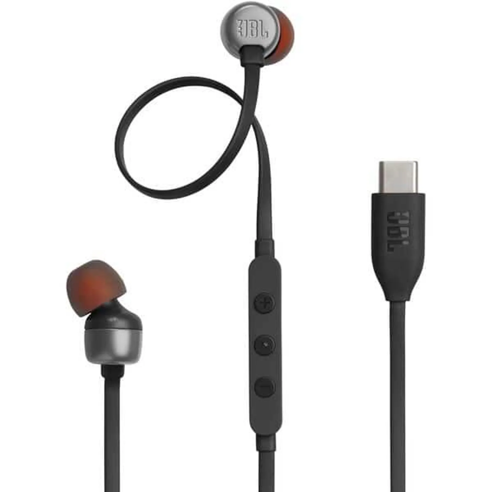 Casti JBL Tune 310C, Cu Fir, In-ear, Microfon, Conector USB-C, negru