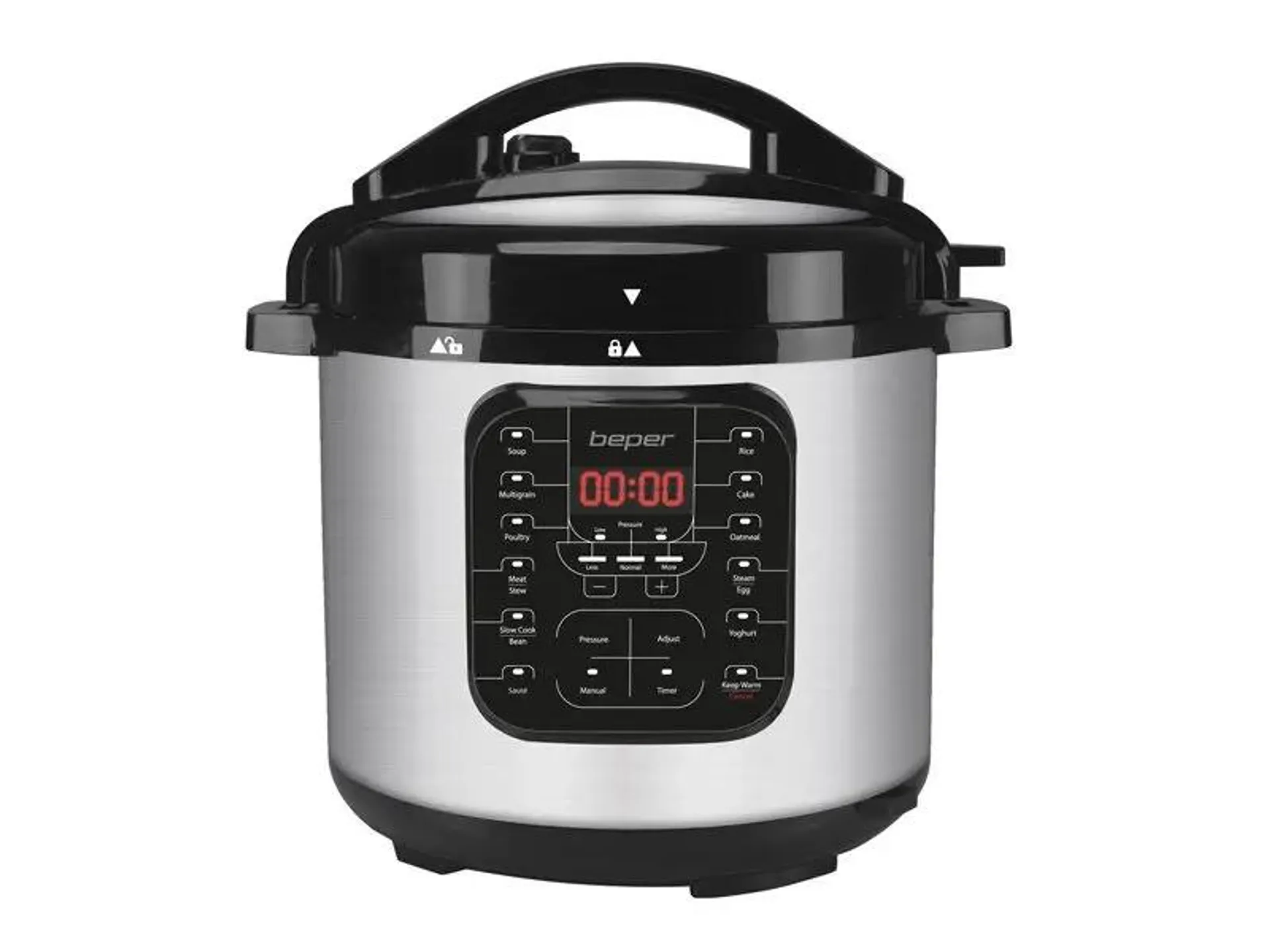 Aparat de gatit sub presiune multicooker Beper P101COS001, 1000-1200 W, Negru