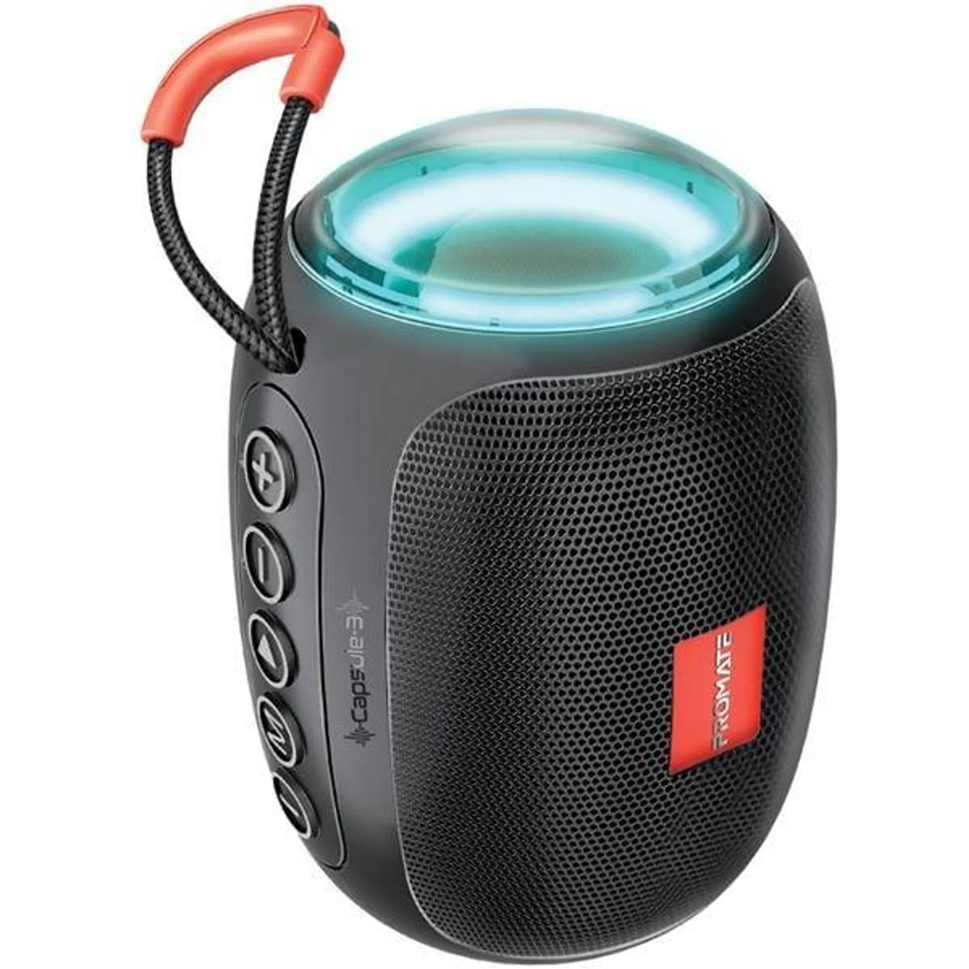 Boxa portabila PROMATE Capsule-3, Bluetooth, MicroSD, negru