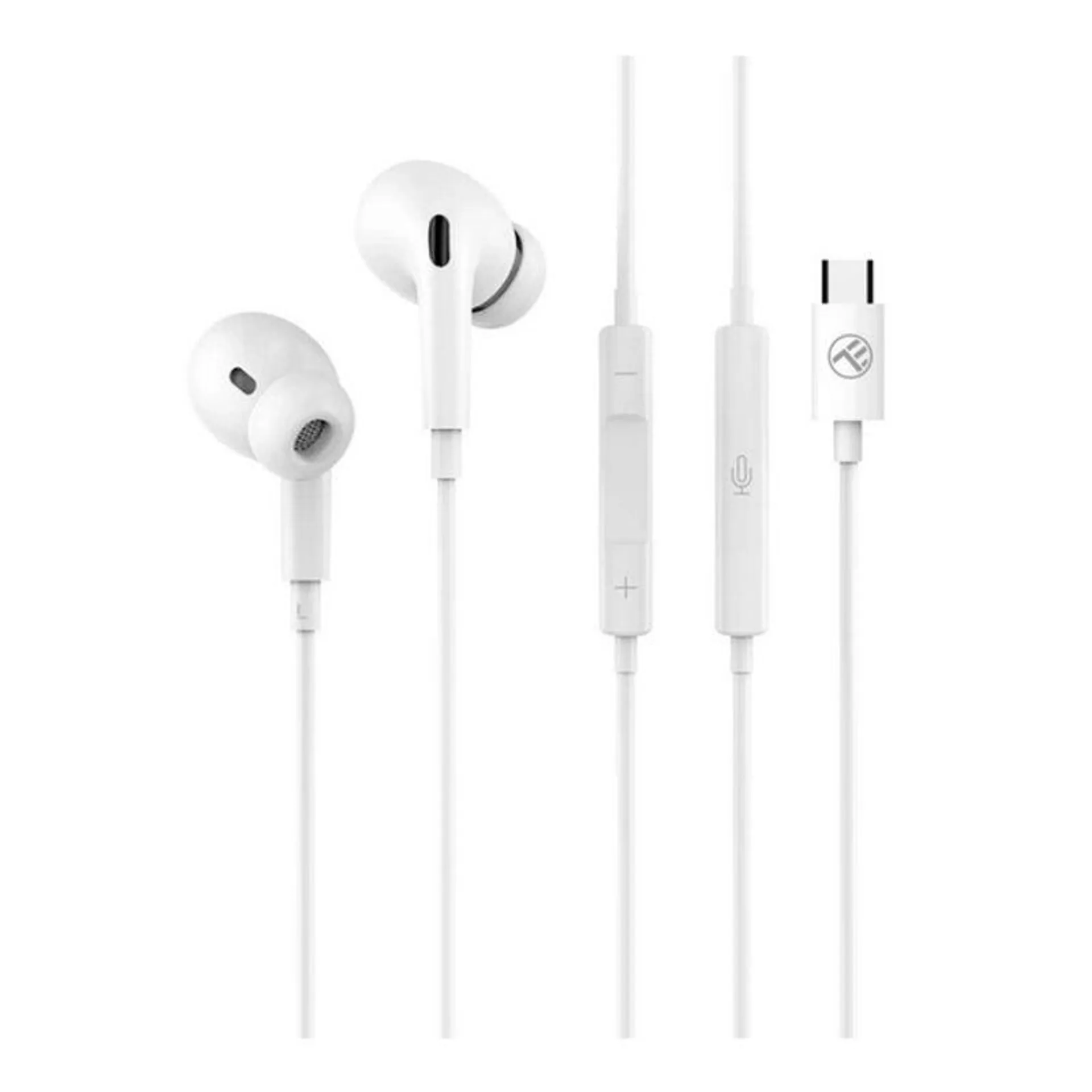 Casti in-ear cu fir Tellur Attune, USB Type-C, alb