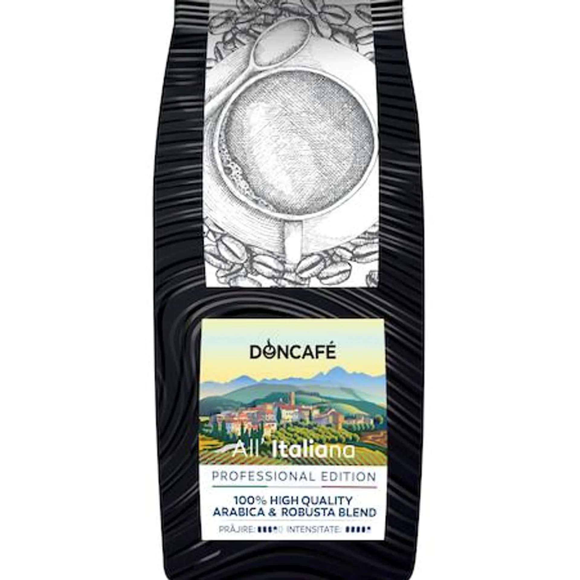 Cafea boabe Doncafe All'Italiana, Professional Edition Arabica & Robusta Blend, 1kg