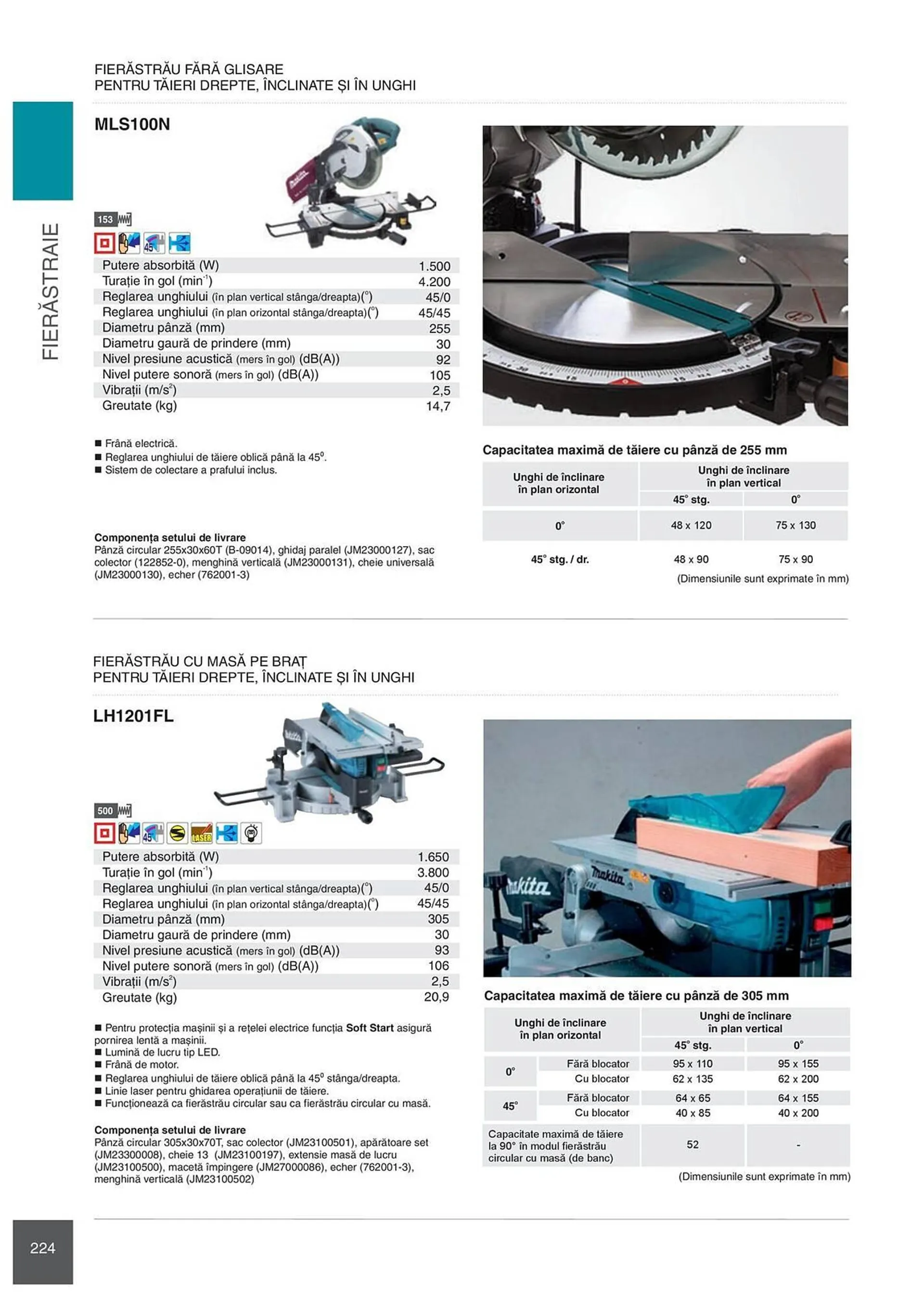 Catalog Сatalog Makita de la 6 februarie până la 31 decembrie 2024 - Revista Pagina 224