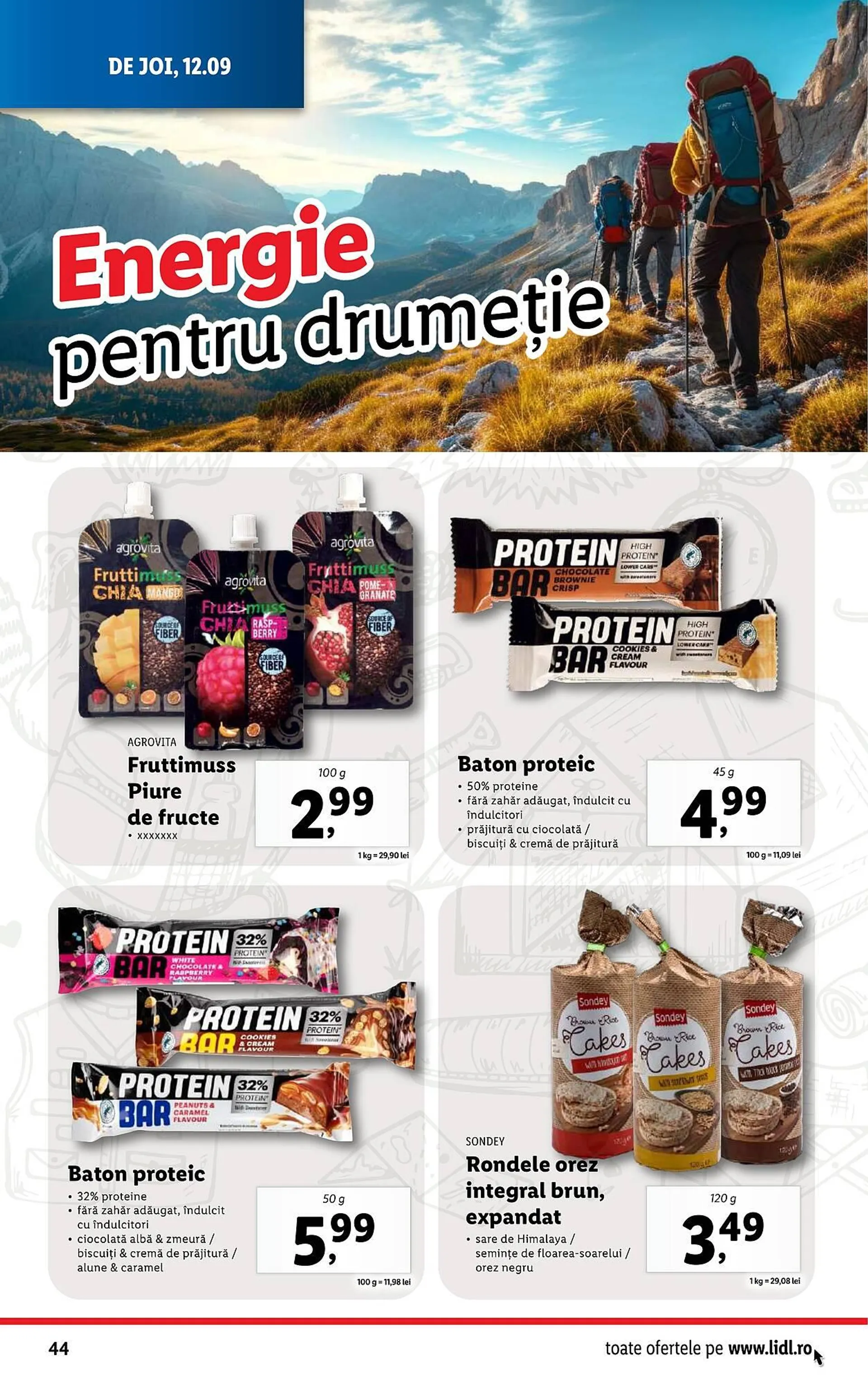 Catalog Catalog Lidl de la 9 septembrie până la 15 septembrie 2024 - Revista Pagina 44