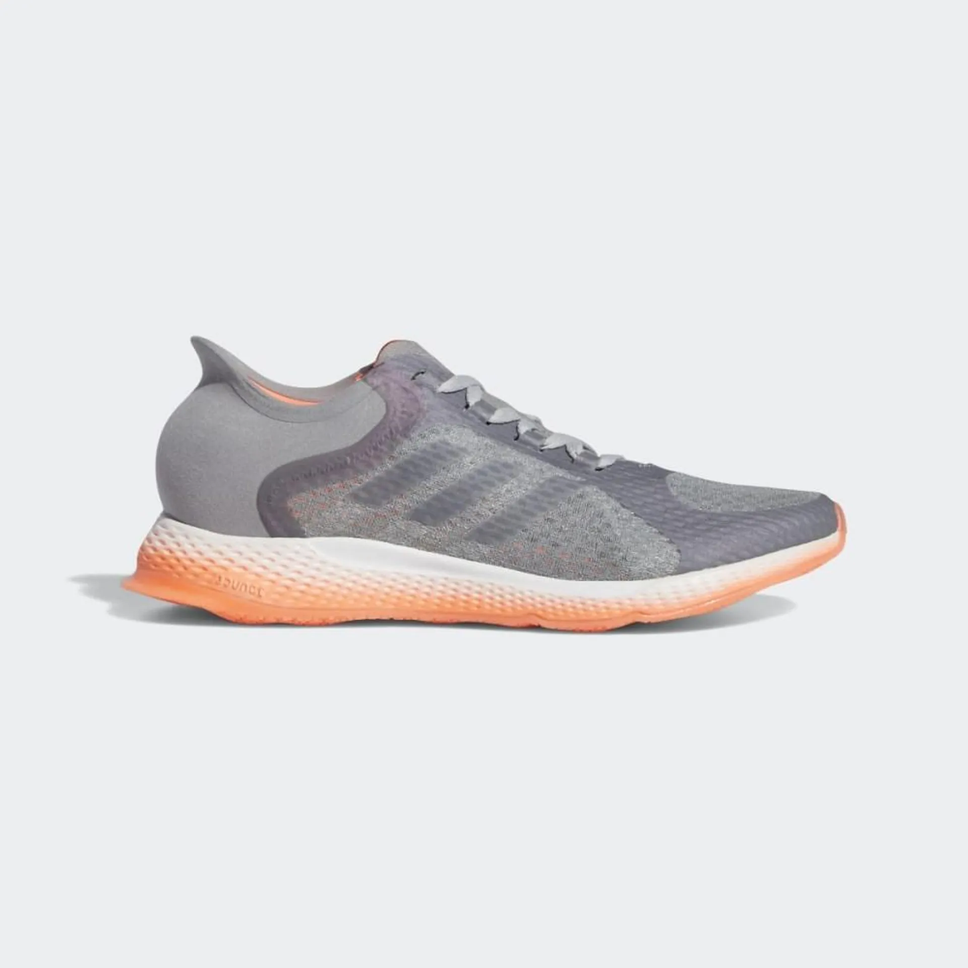 Adidasi Alergare Dama Adidas FOCUSBREATHEIN Gri/Corai/Albi