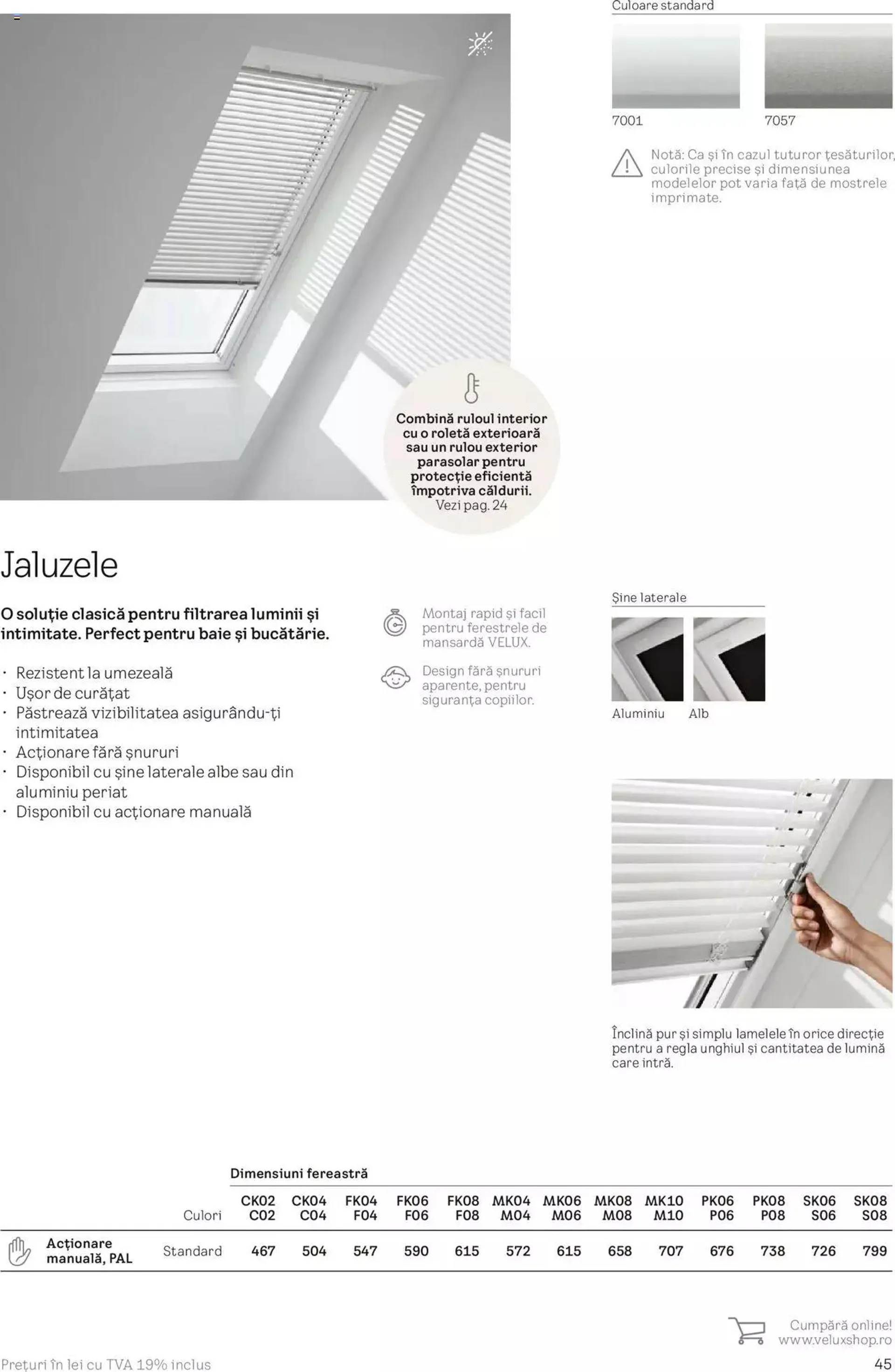 Catalog Velux catalog - Rulouri şi rolete de la 19 martie până la 31 decembrie 2024 - Revista Pagina 45