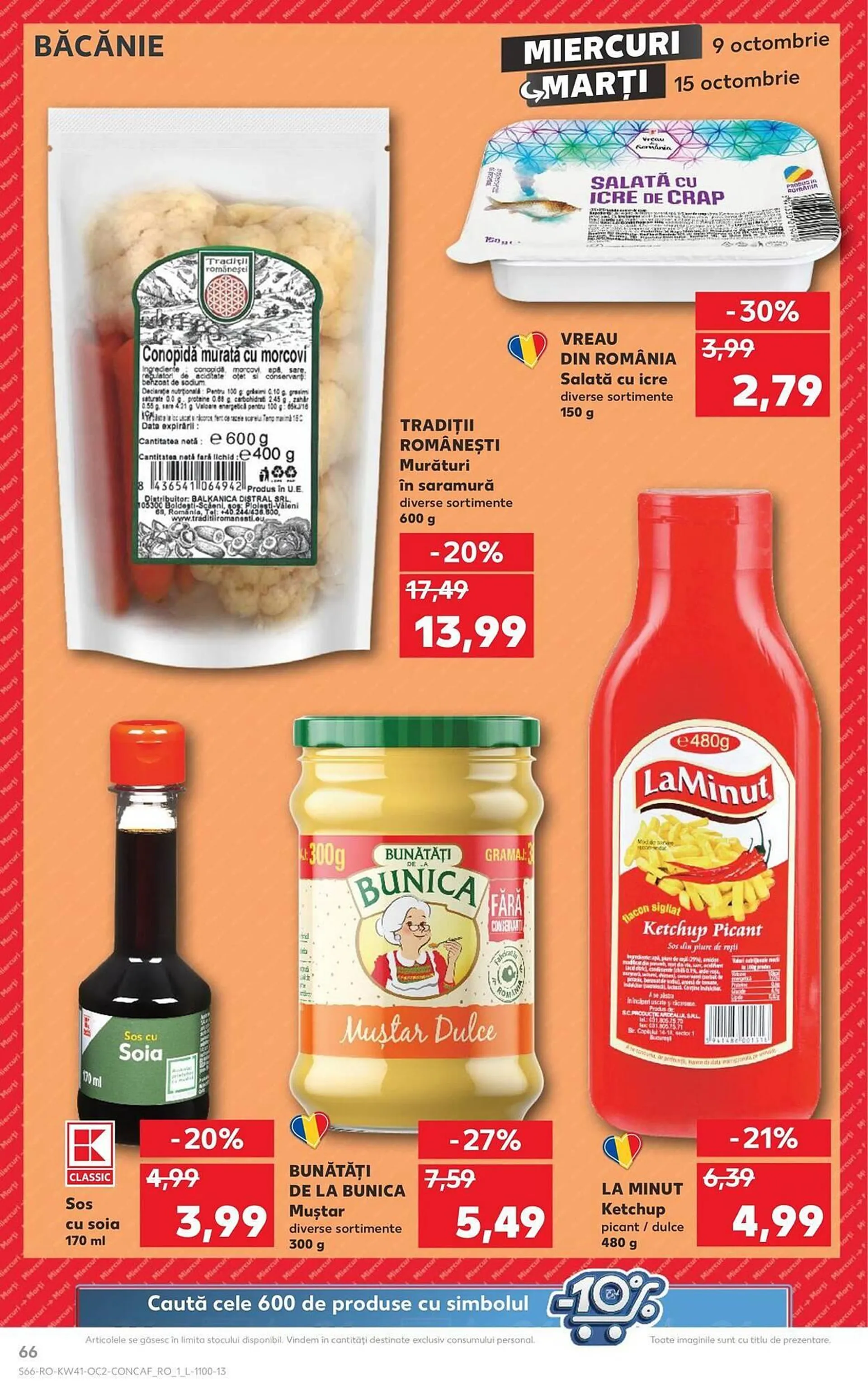 Catalog Catalog Kaufland de la 9 octombrie până la 15 octombrie 2024 - Revista Pagina 66