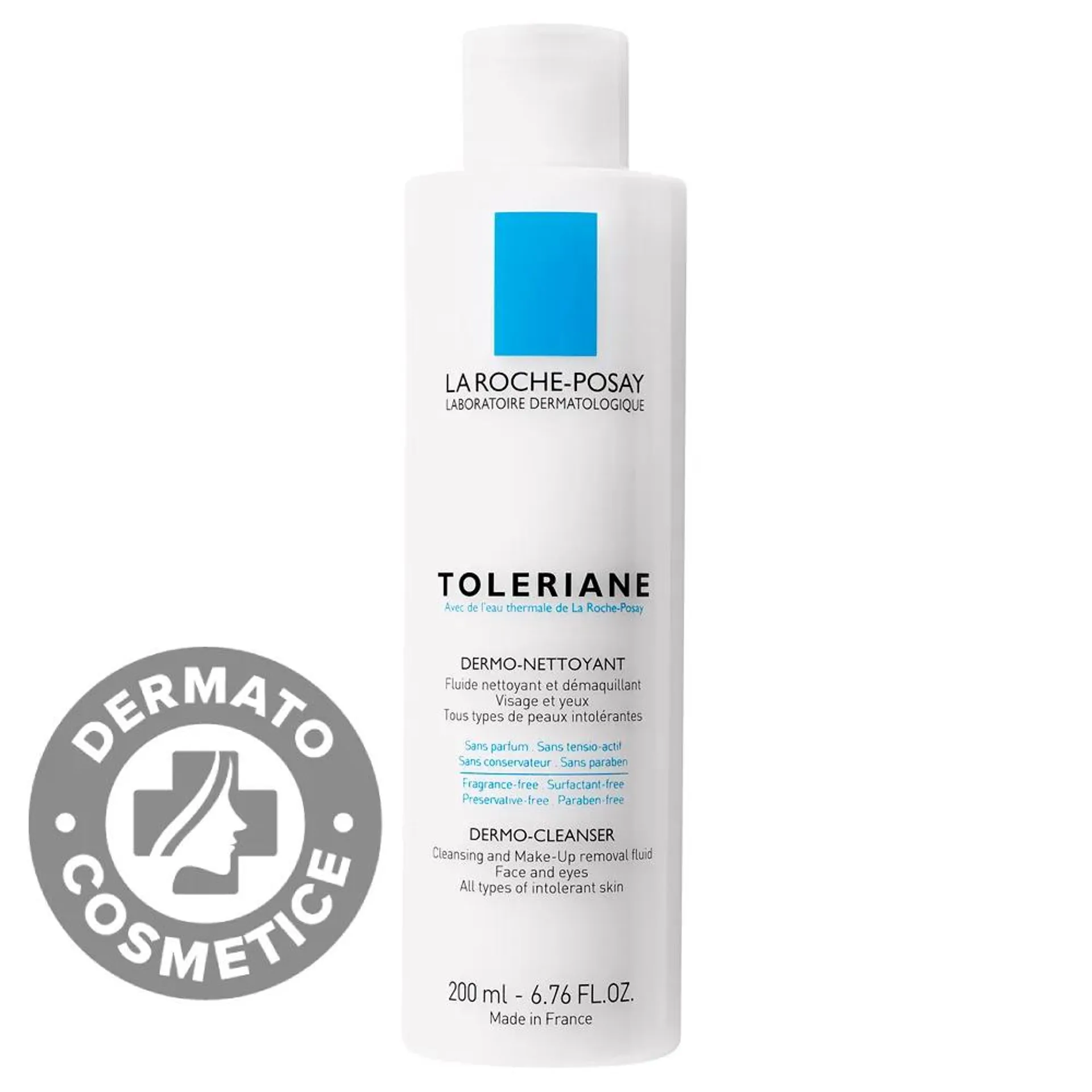 Lapte demachiant si de curatare pentru tenul intolerant si sensibil Toleriane, 200ml, La Roche-Posay