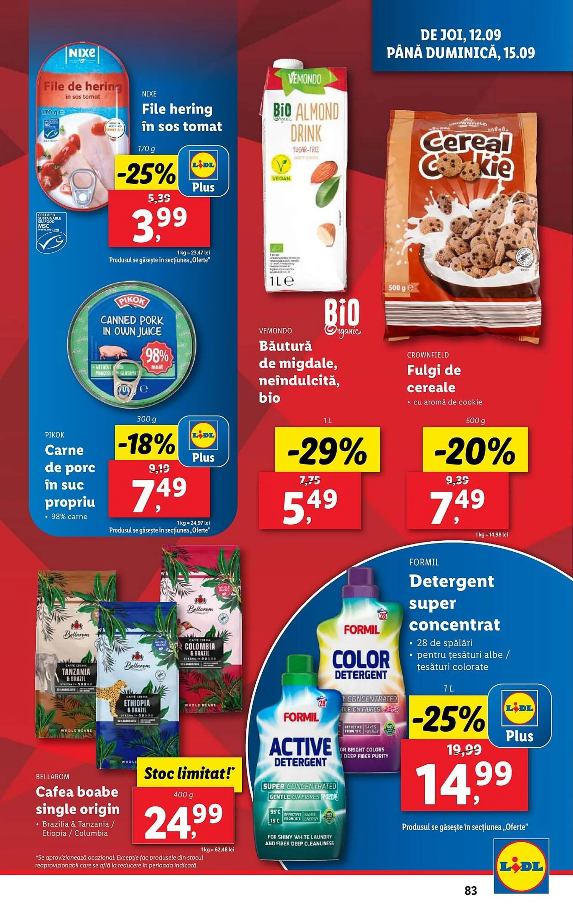 Catalog Catalog Lidl de la 9 septembrie până la 15 septembrie 2024 - Revista Pagina 83