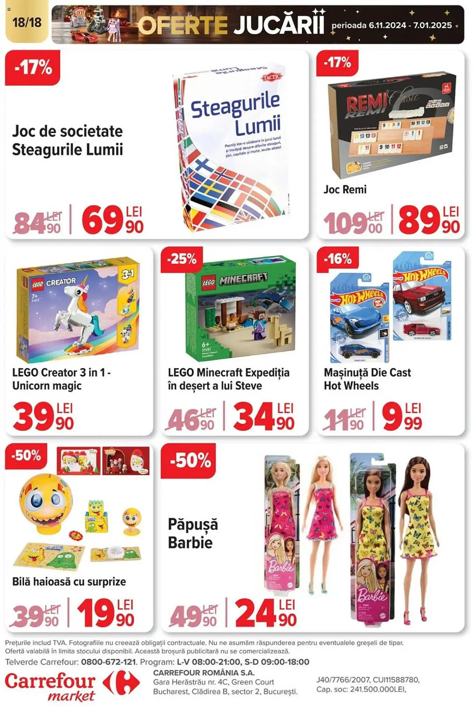 Catalog Catalog Carrefour Market de la 18 decembrie până la 26 decembrie 2024 - Revista Pagina 18