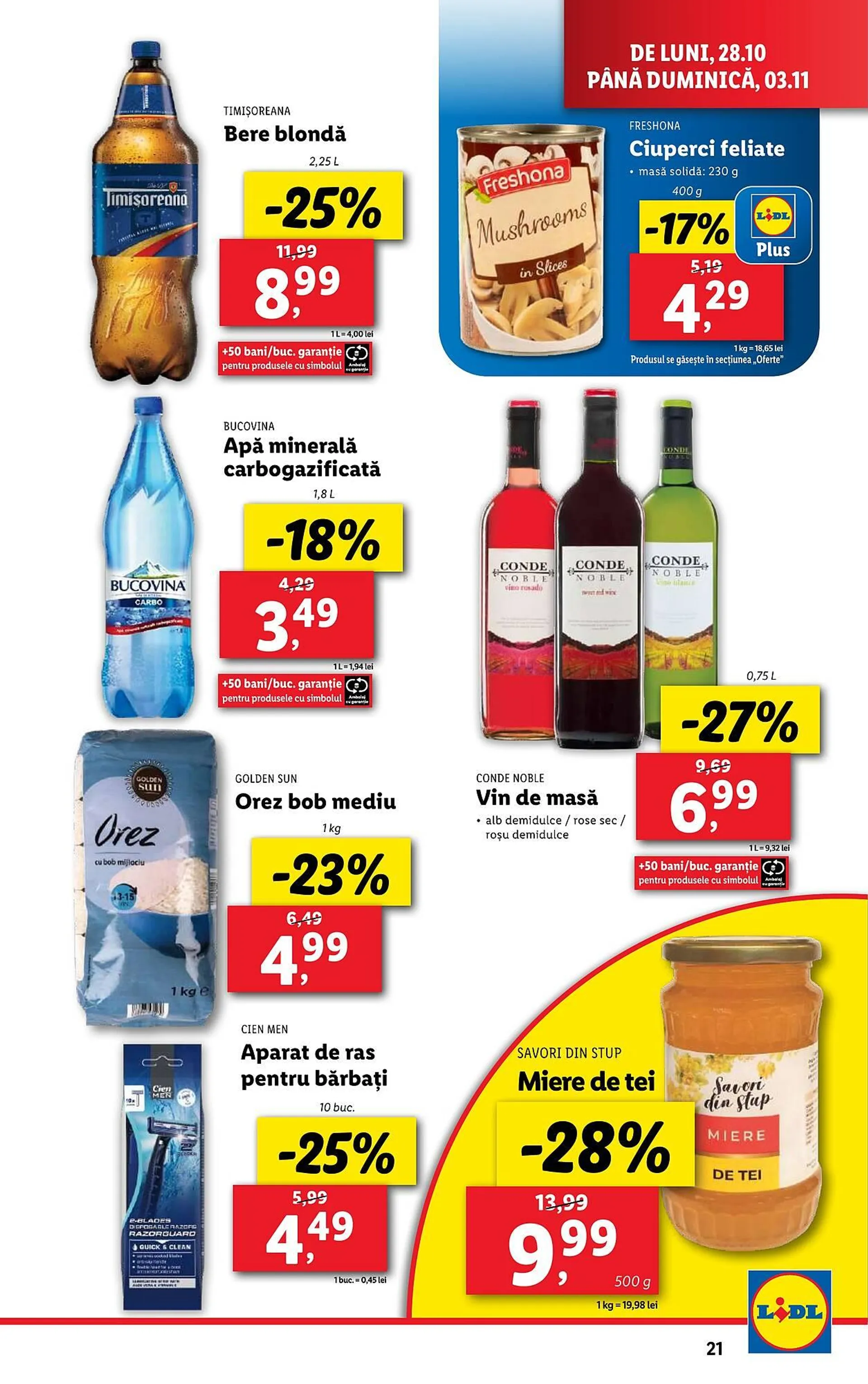 Catalog Catalog Lidl de la 28 octombrie până la 3 noiembrie 2024 - Revista Pagina 21