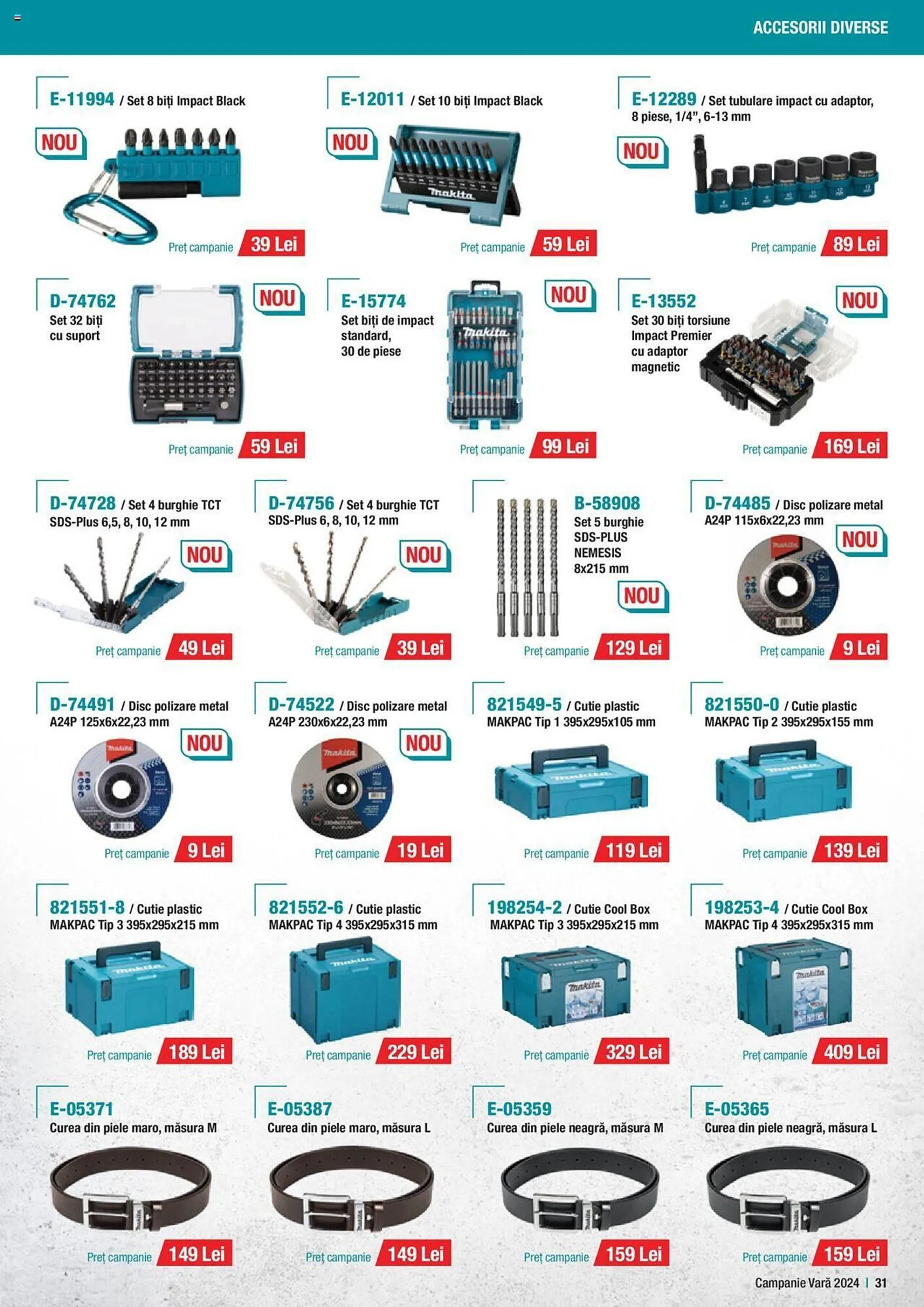 Catalog Makita catalog de la 1 iulie până la 30 septembrie 2024 - Revista Pagina 31