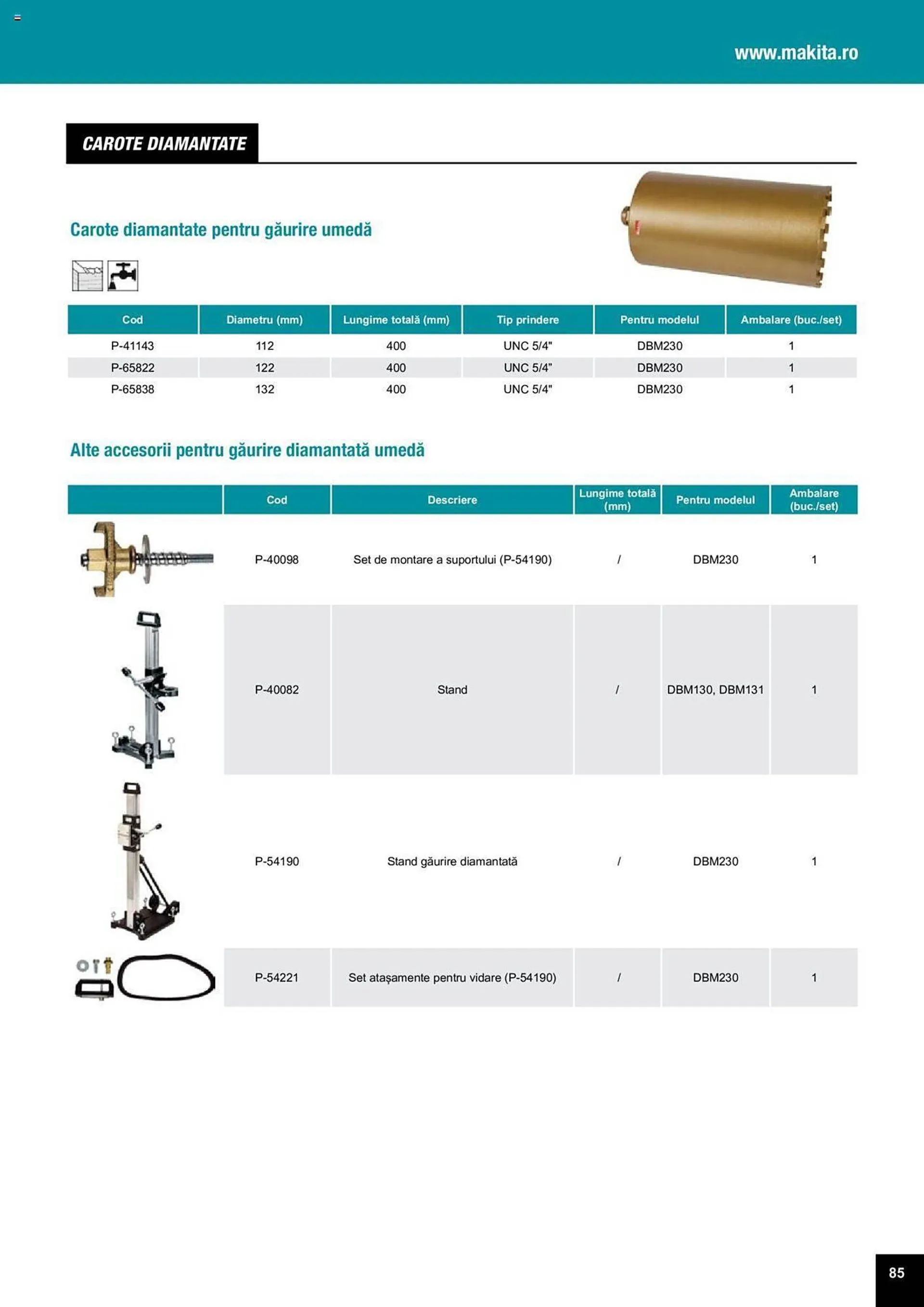 Catalog Сatalog Makita de la 25 martie până la 31 decembrie 2024 - Revista Pagina 85