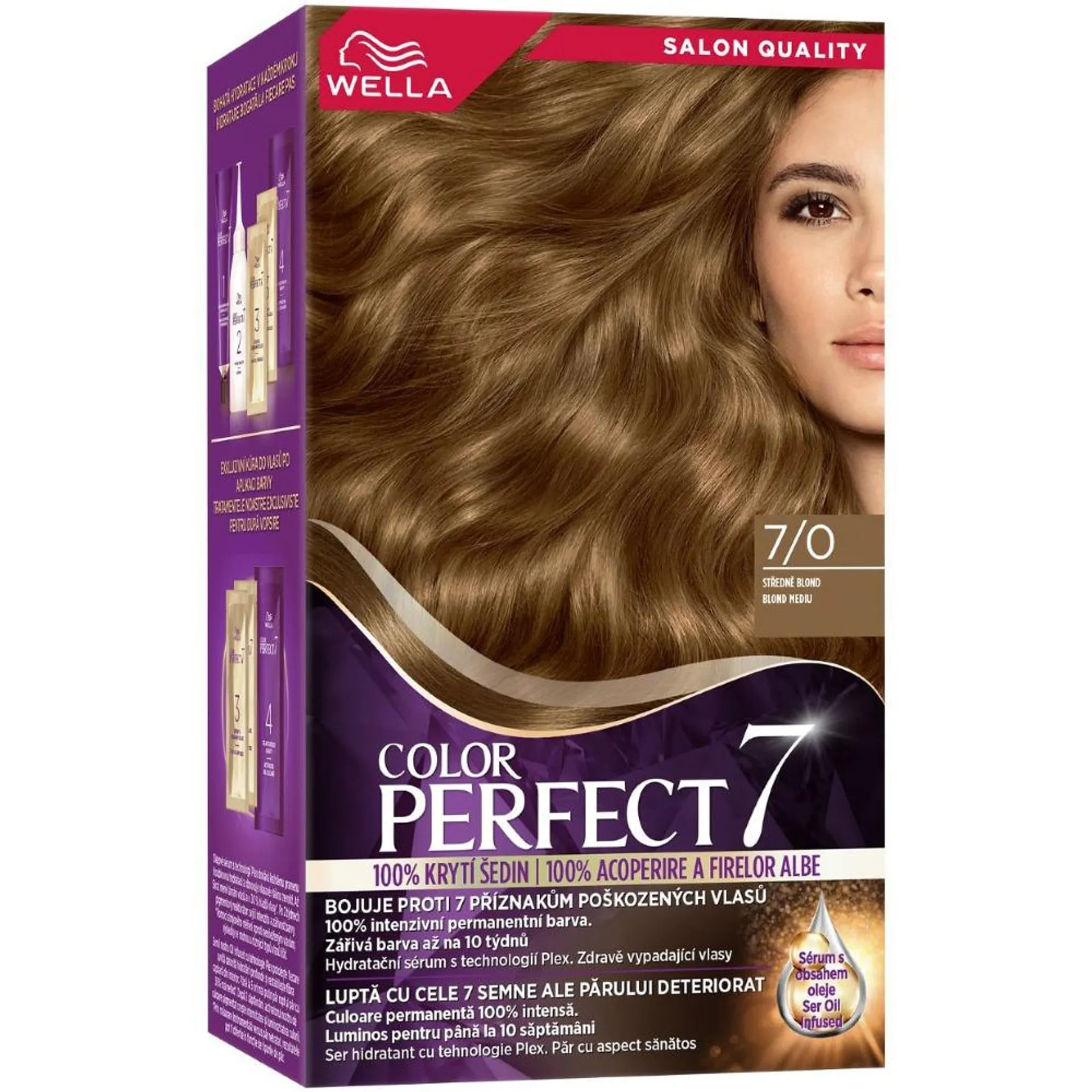 Vopsea de par permanenta Color Perfect Blond Mediu 7/0, 135ml