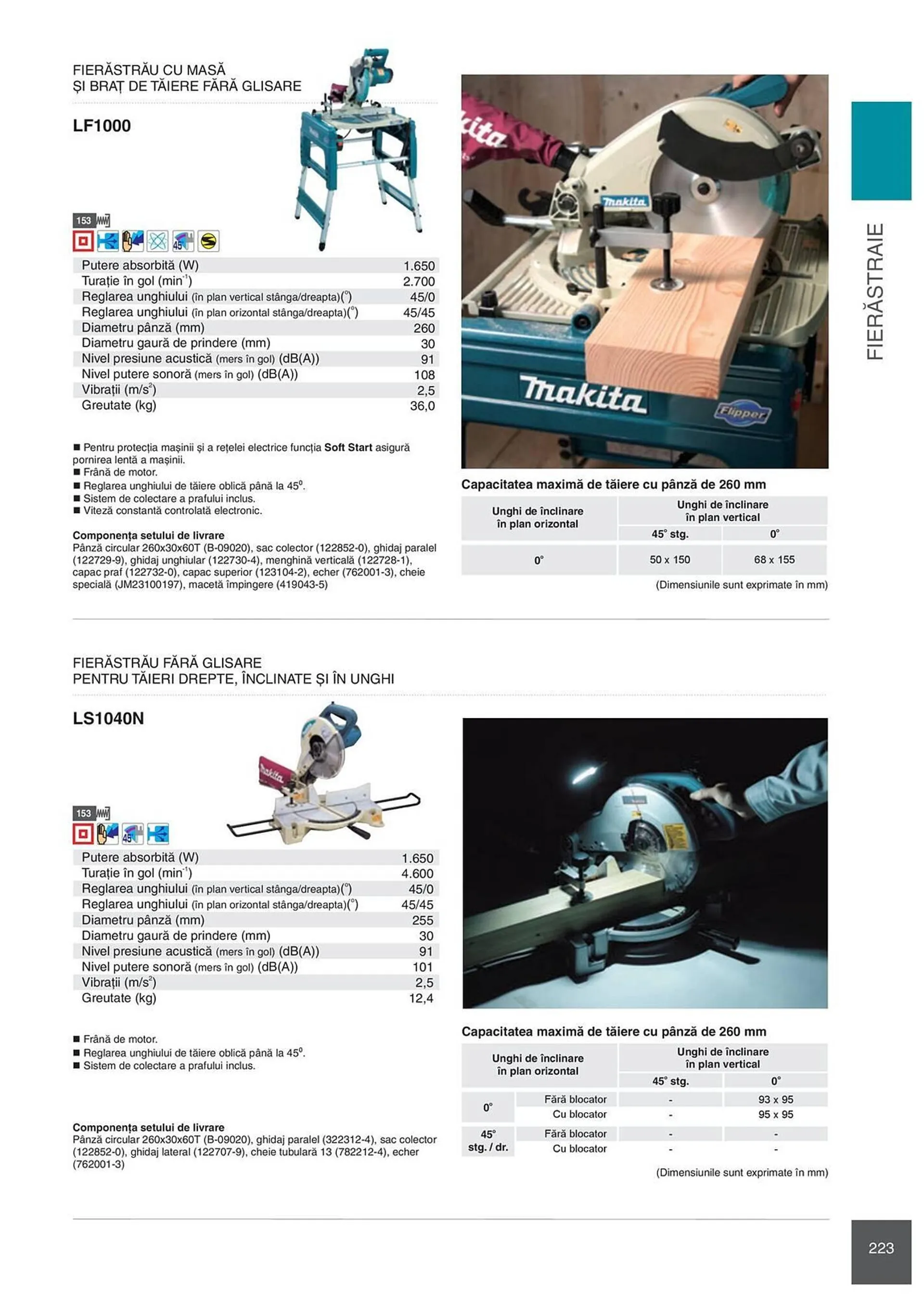 Catalog Сatalog Makita de la 6 februarie până la 31 decembrie 2024 - Revista Pagina 223