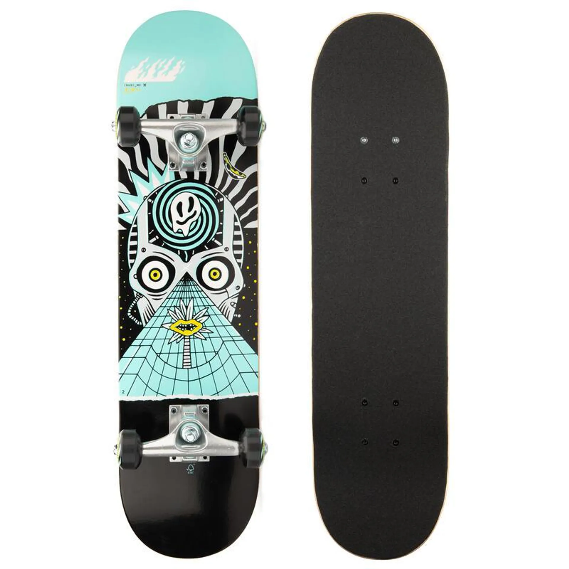 Placă skateboard CP100 MID COSMIC Mărimea 7.6" 8 - 12 ani