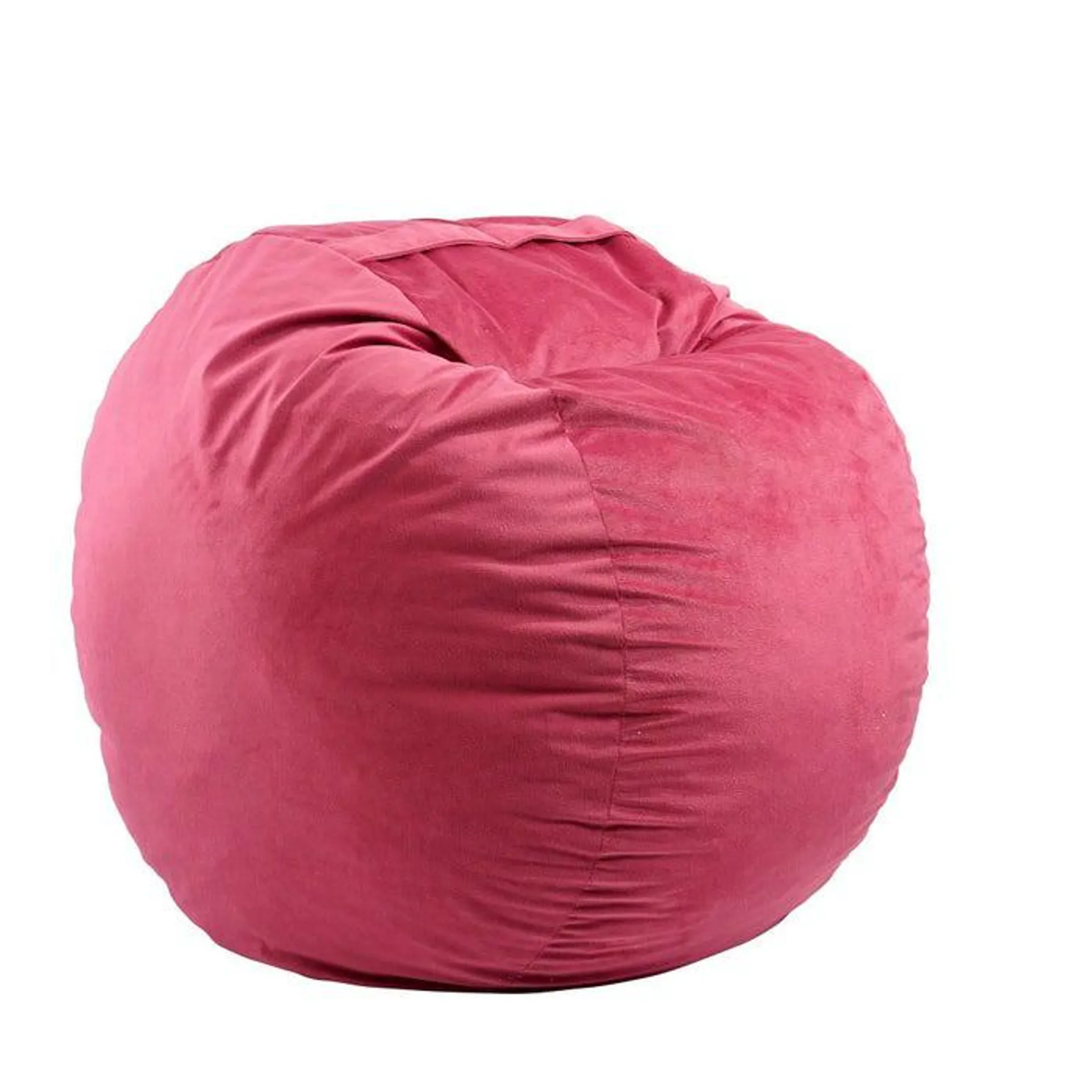Fotoliu puf King Size, material textil, roz, D120 cm