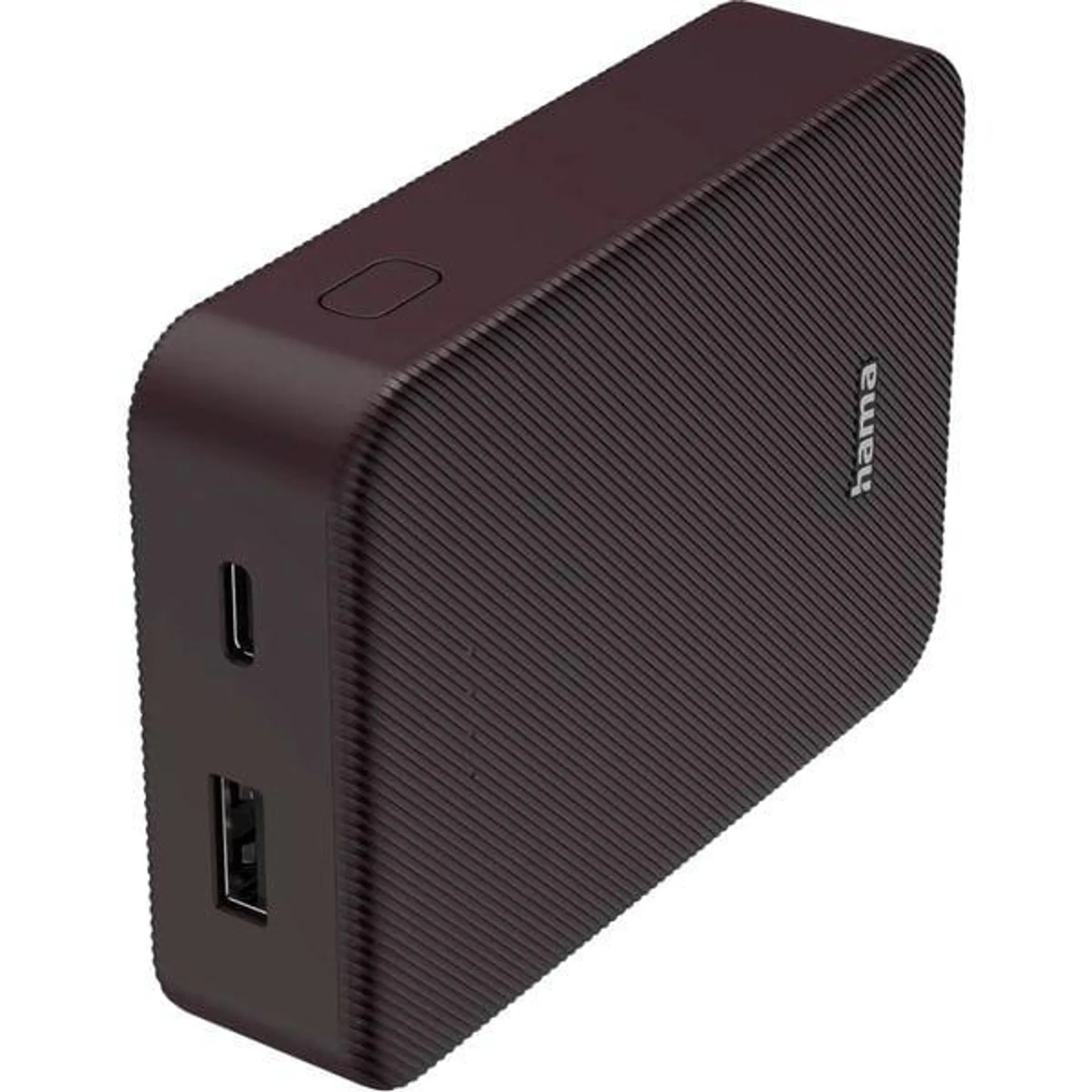 Baterie externa HAMA Colour 10 201712, 10000mAh, 1xUSB-C, 1xUSB-A, mov