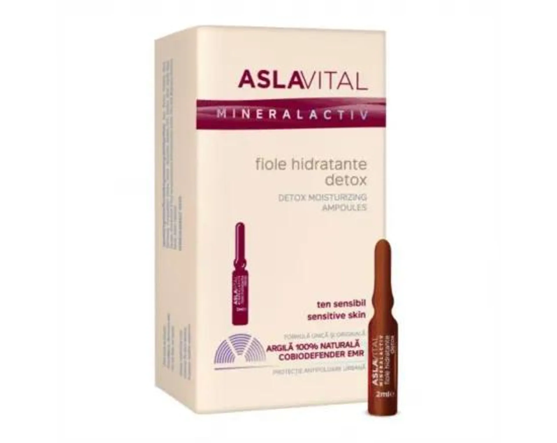 Aslavital Mineralactiv fiole hidratante detox 7x2ml