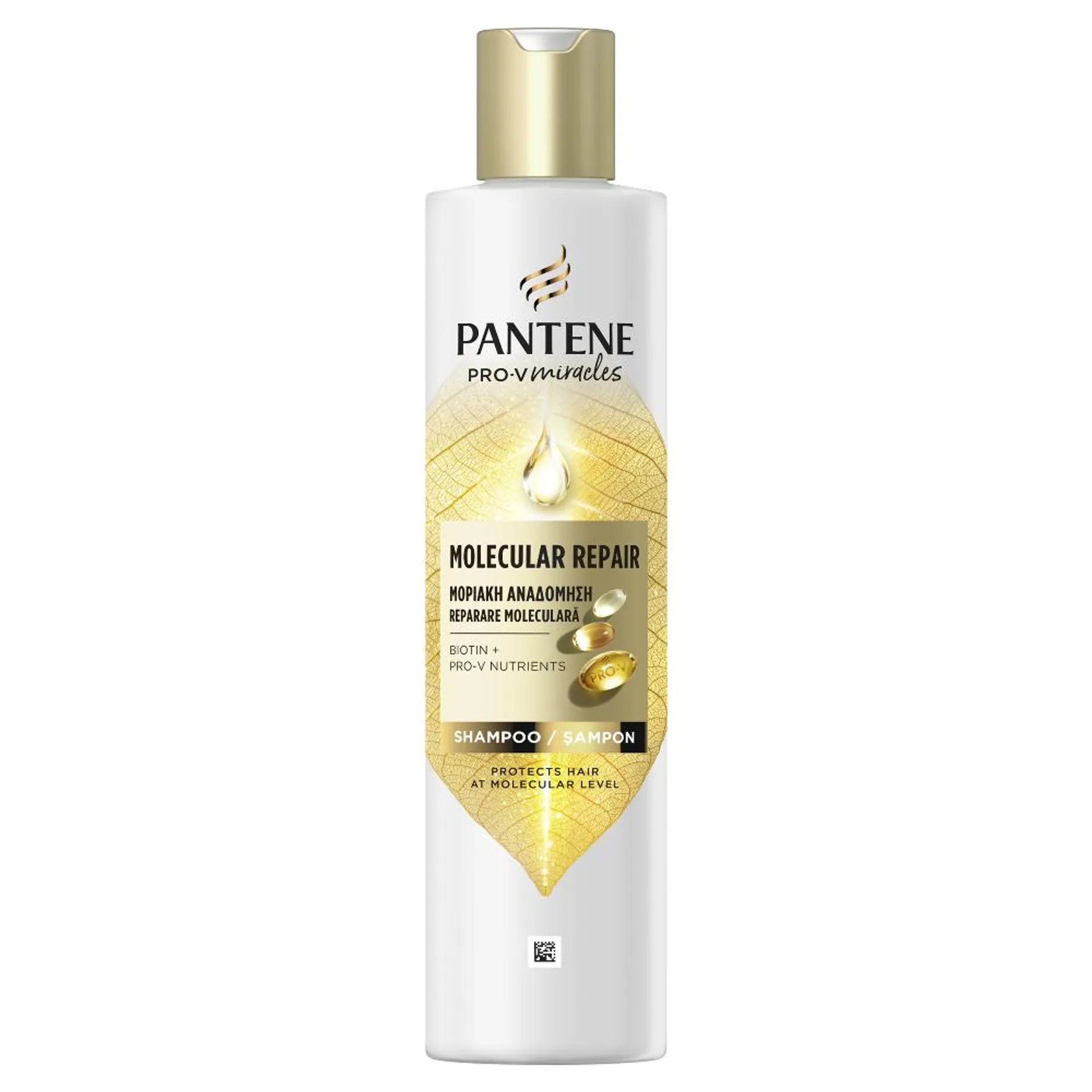 Sampon Pantene Pro-V Miracles Molecular Bond Repair cu Biotina, pentru par uscat si deteriorat, 250 ml