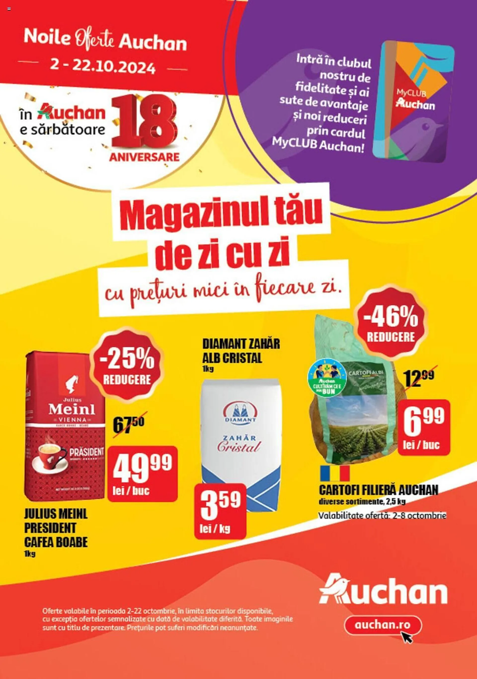 Catalog Catalog Auchan de la 2 octombrie până la 22 octombrie 2024 - Revista Pagina 1