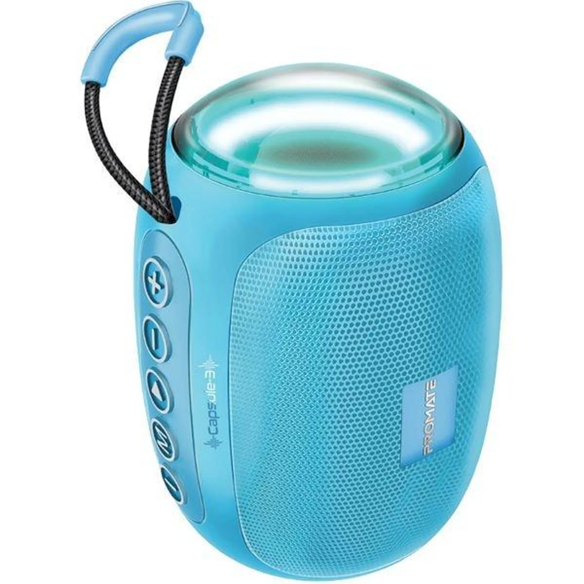 Boxa portabila PROMATE Capsule-3, Bluetooth, MicroSD, albastru