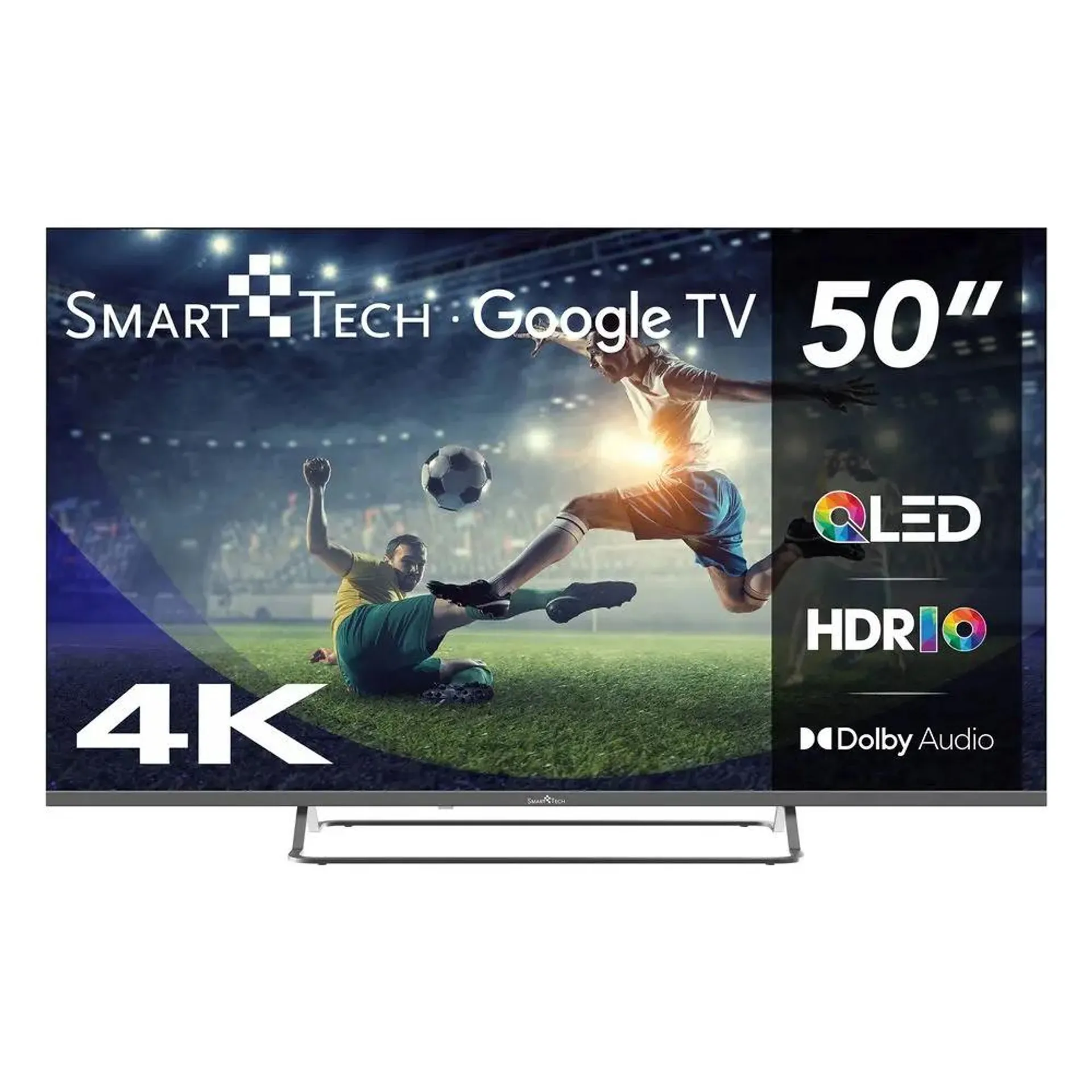 Televizor SmartTech QLED 50QG02V, 126 cm, Smart Google, 4K Ultra HD, Clasa F