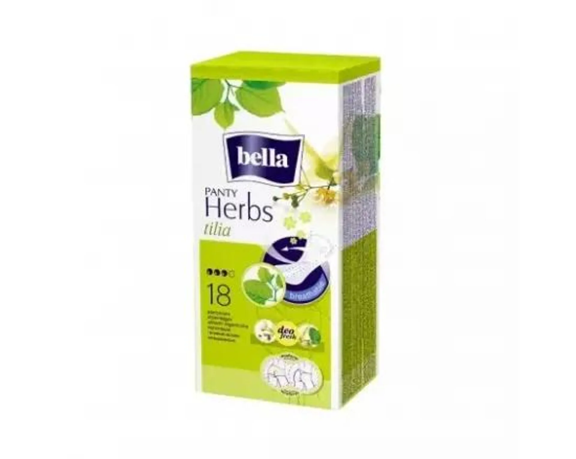 Bella Herbs Tei absorbante zilnice, 18 buc