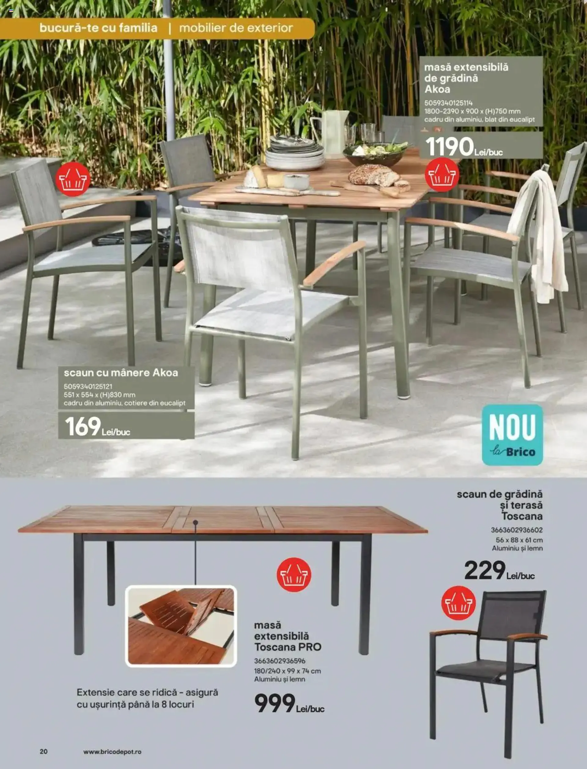 Catalog Brico Depot catalog - Mobilier Grădină 2 de la 9 mai până la 31 decembrie 2024 - Revista Pagina 20