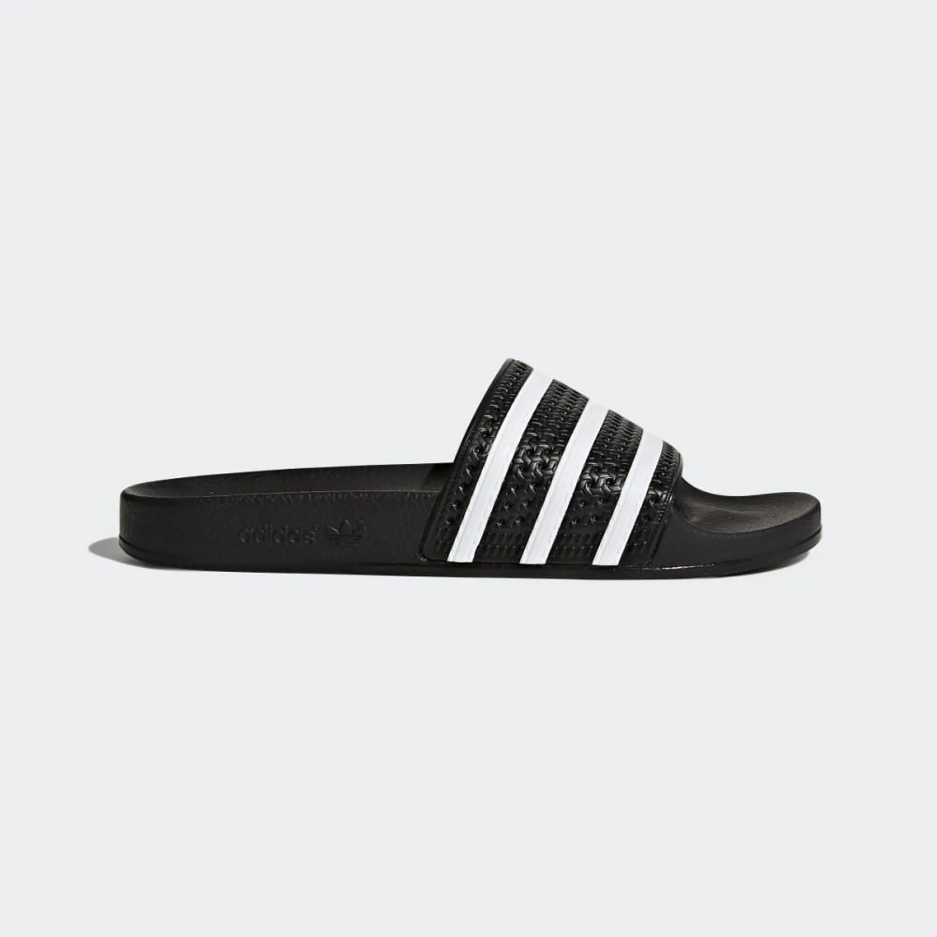 Adidasi Originals Barbati Adidas adilette Slides Negrii/Albi/Negrii