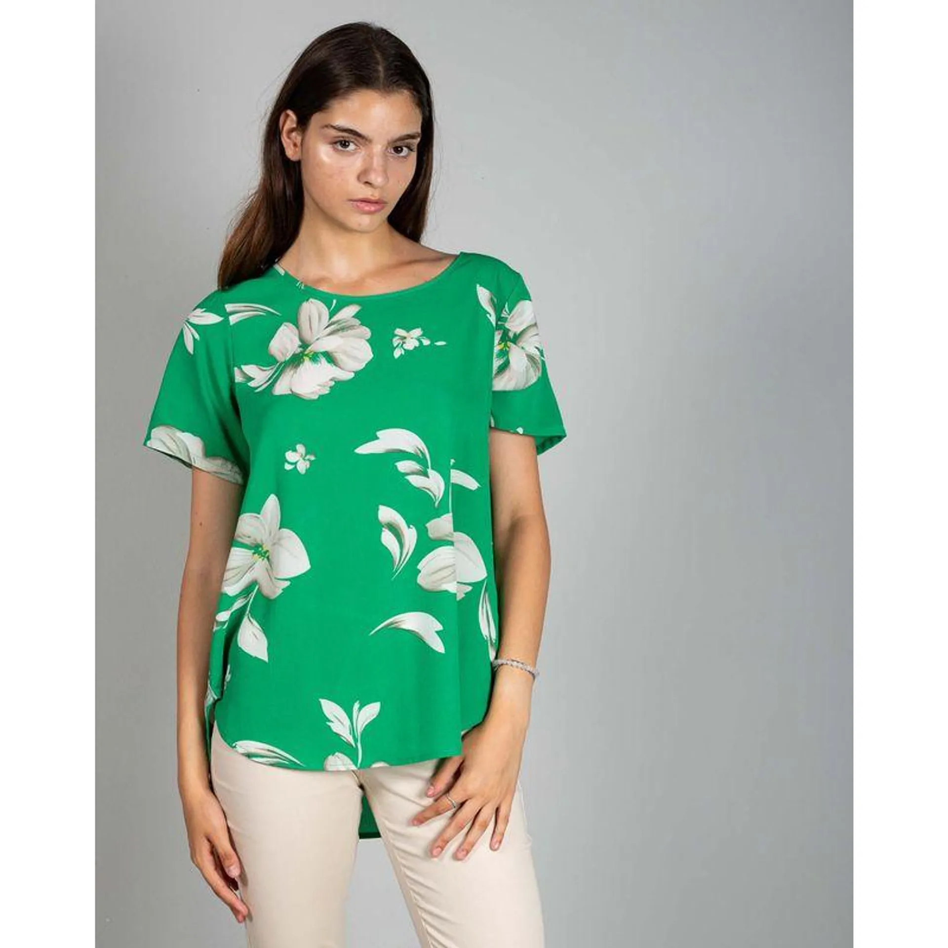 Bluza subtire cu imprimeu floral 24LGD20006