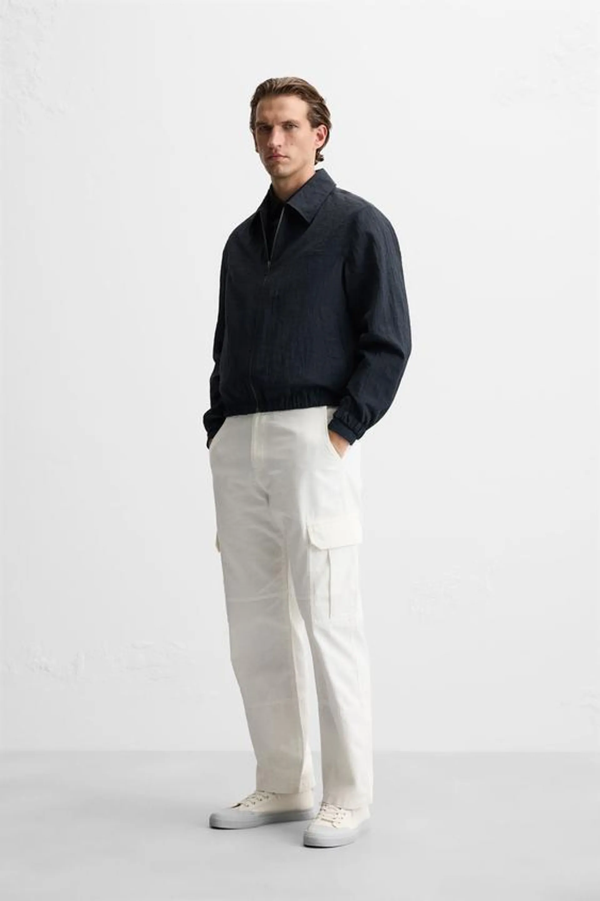 PANTALONI CARGO DIN CANVAS