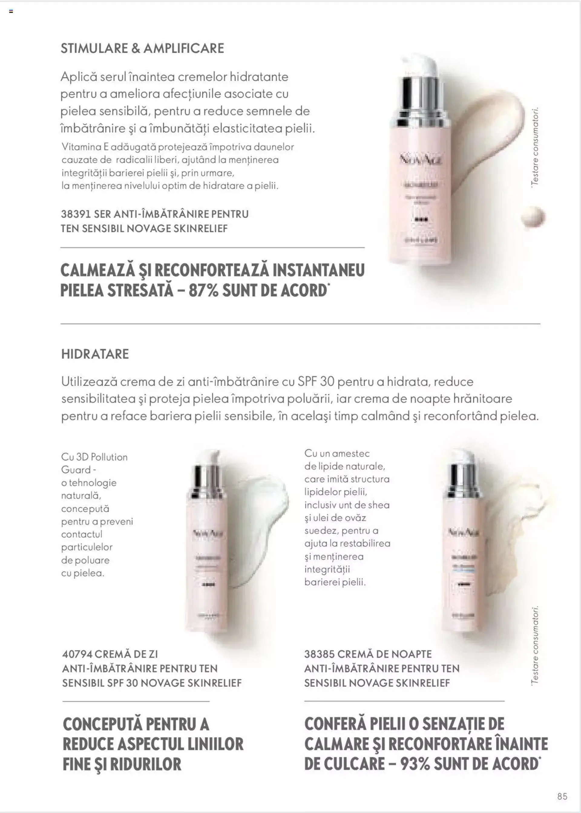 Oriflame catalog - Ghidul NOVAGE+ - 84