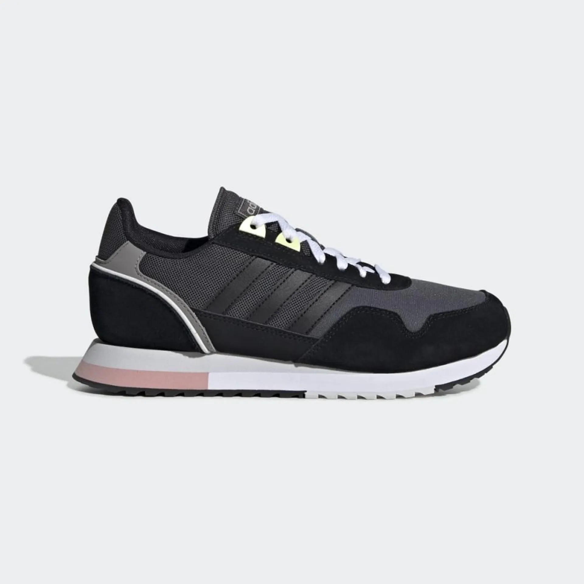 Adidasi Alergare Dama Adidas 8K 2020 Negrii/Gri/Roz