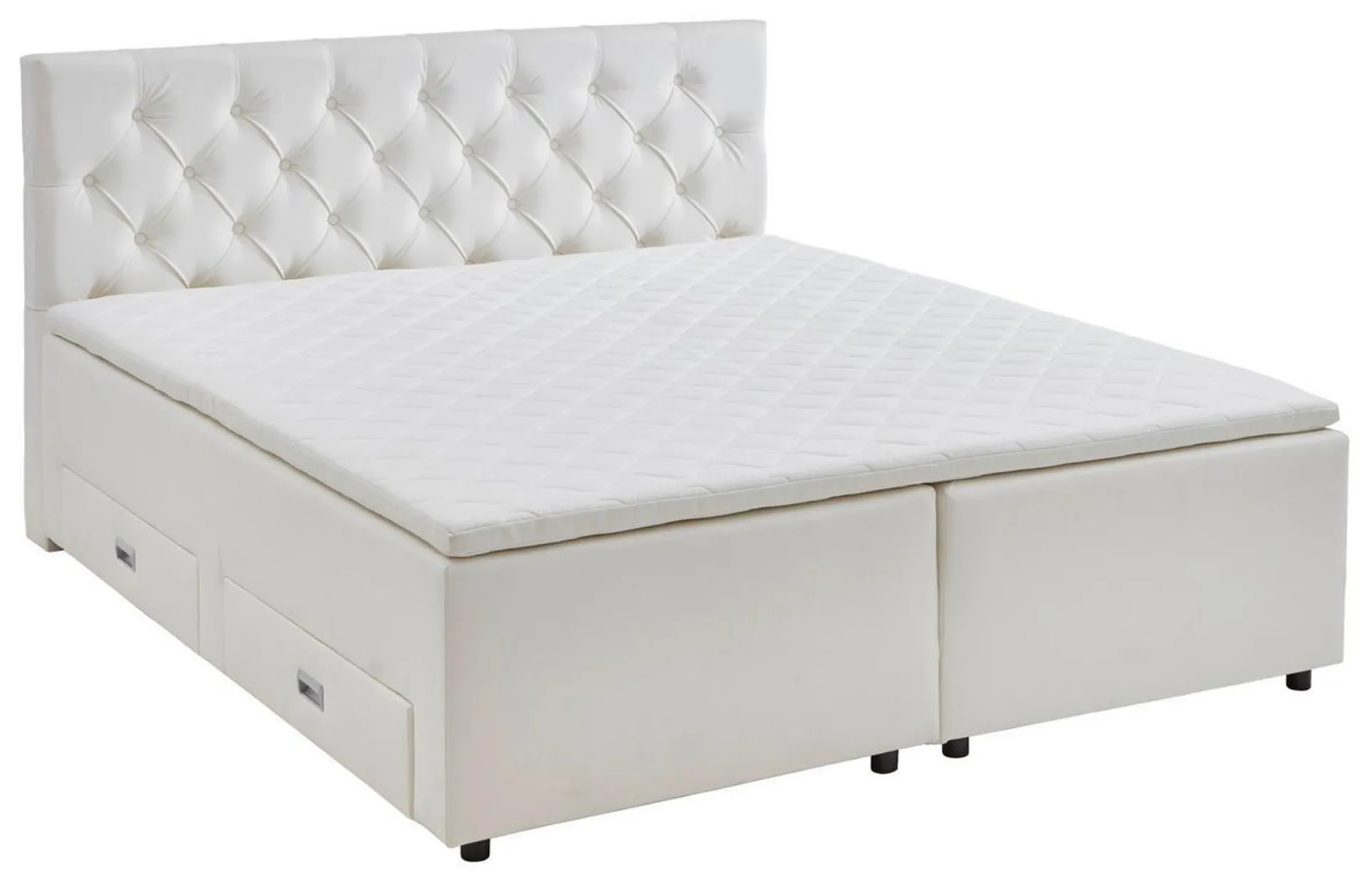 TIP BOXSPRING FĂRĂ ARCURI 160/200 cm alb