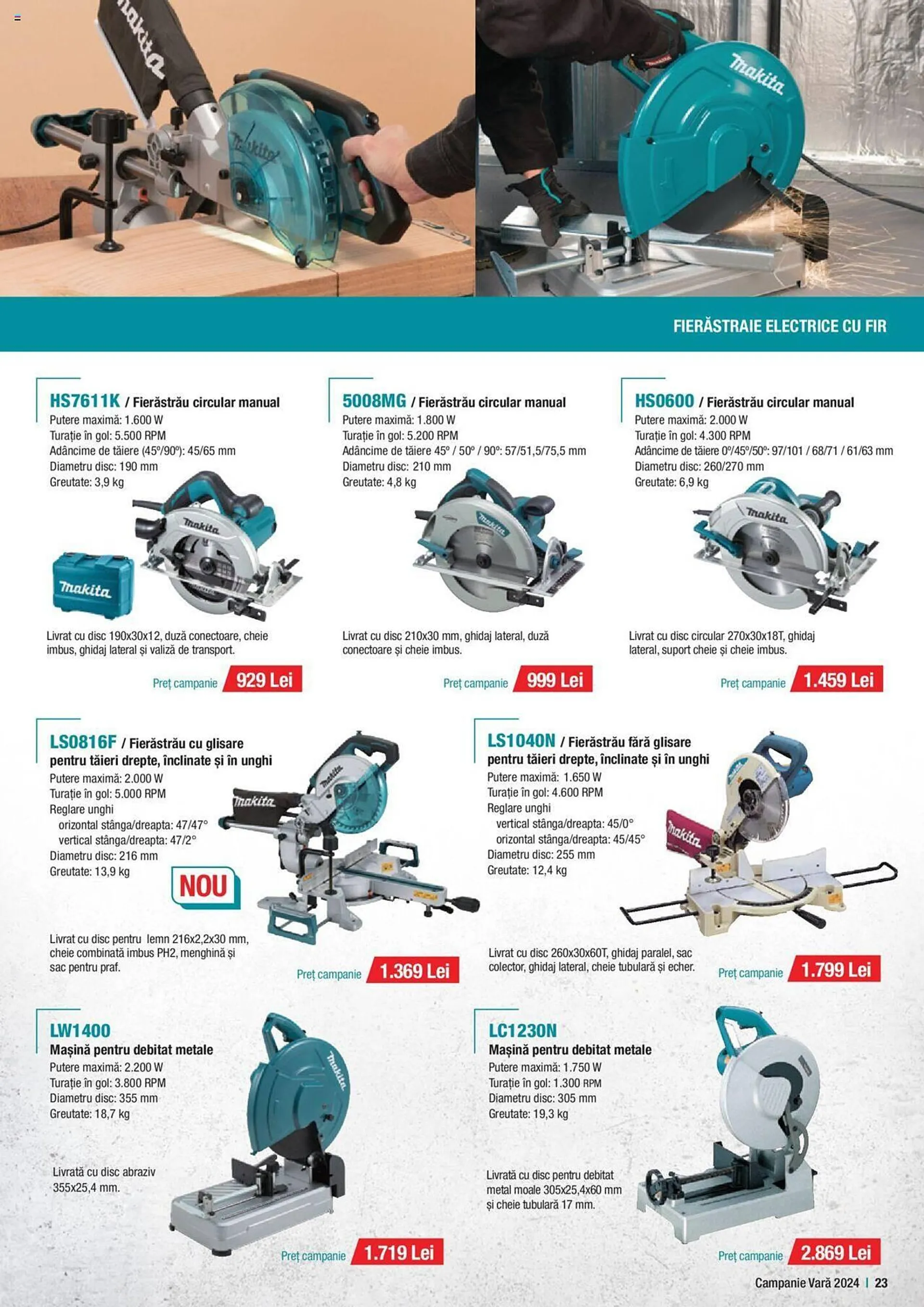 Catalog Makita catalog de la 1 iulie până la 30 septembrie 2024 - Revista Pagina 23