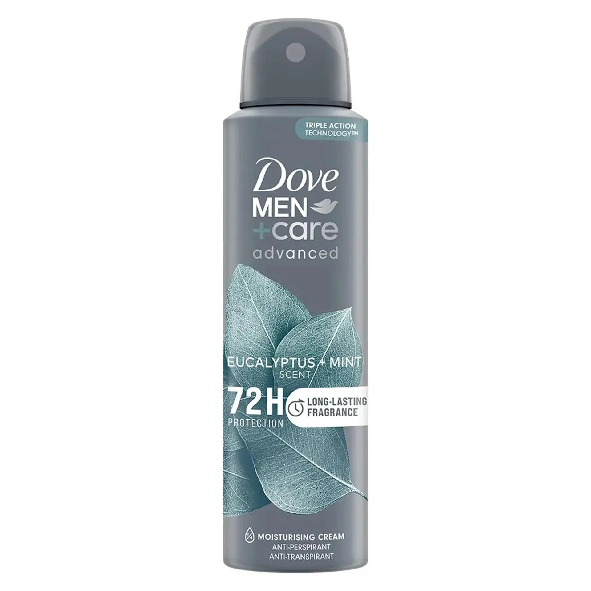 Deodorant Spray Eucalyptus 72h, Dove Men+Care Advanced Care, 150 ml