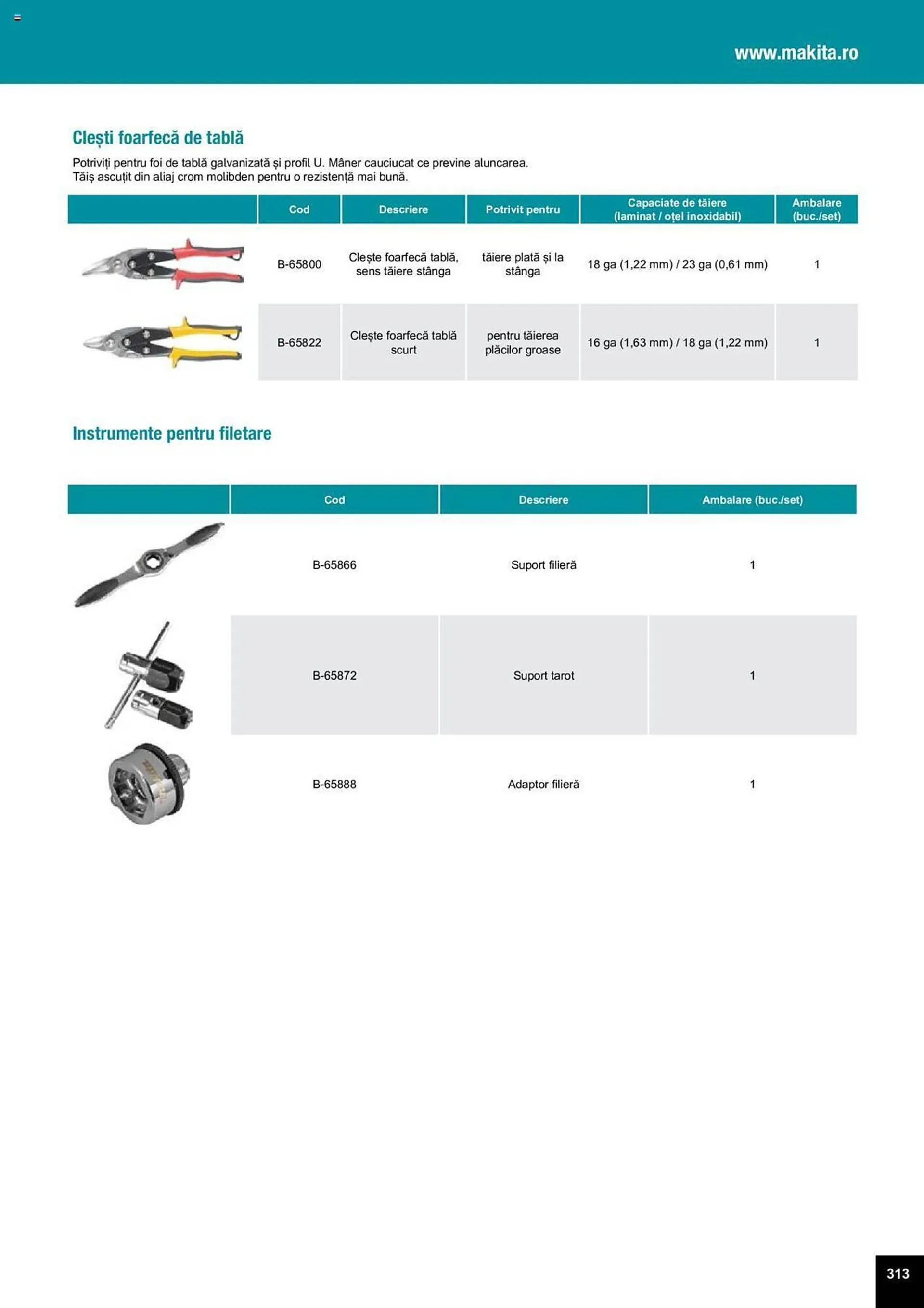 Catalog Сatalog Makita de la 25 martie până la 31 decembrie 2024 - Revista Pagina 627