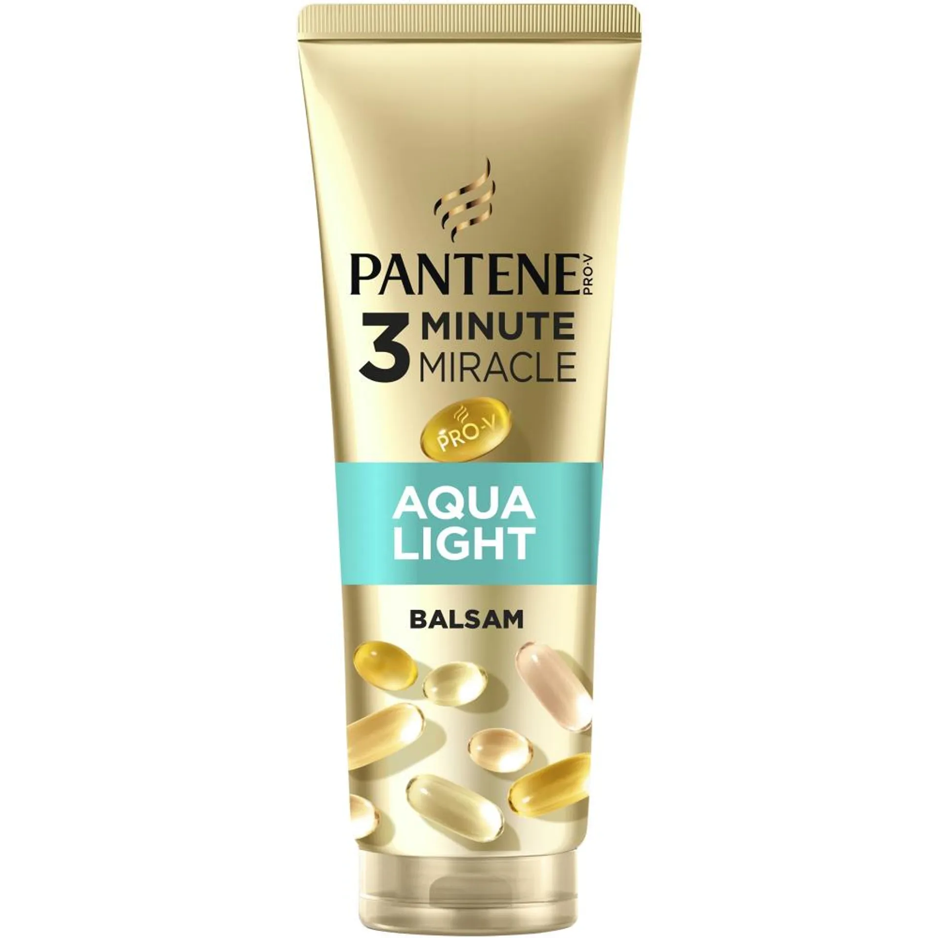 Balsam de par Pantene Pro-V Aqualight 3 Minute Miracle pentru par fin, 220 ml