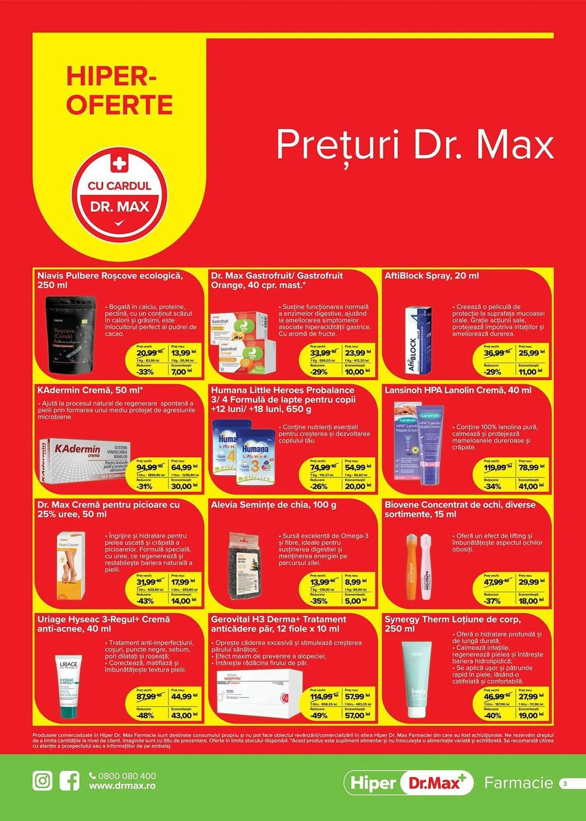 Catalog Catalog Dr.Max de la 1 aprilie până la 30 aprilie 2025 - Revista Pagina 3