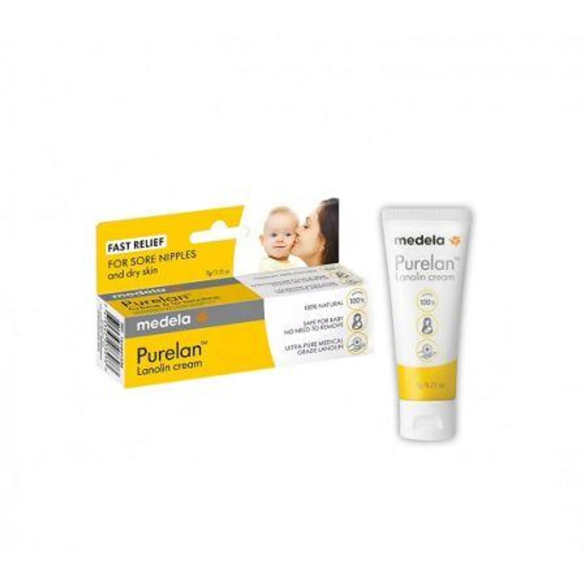 Crema de lanolina ultra pura, Purelan, 7 gr, Medela